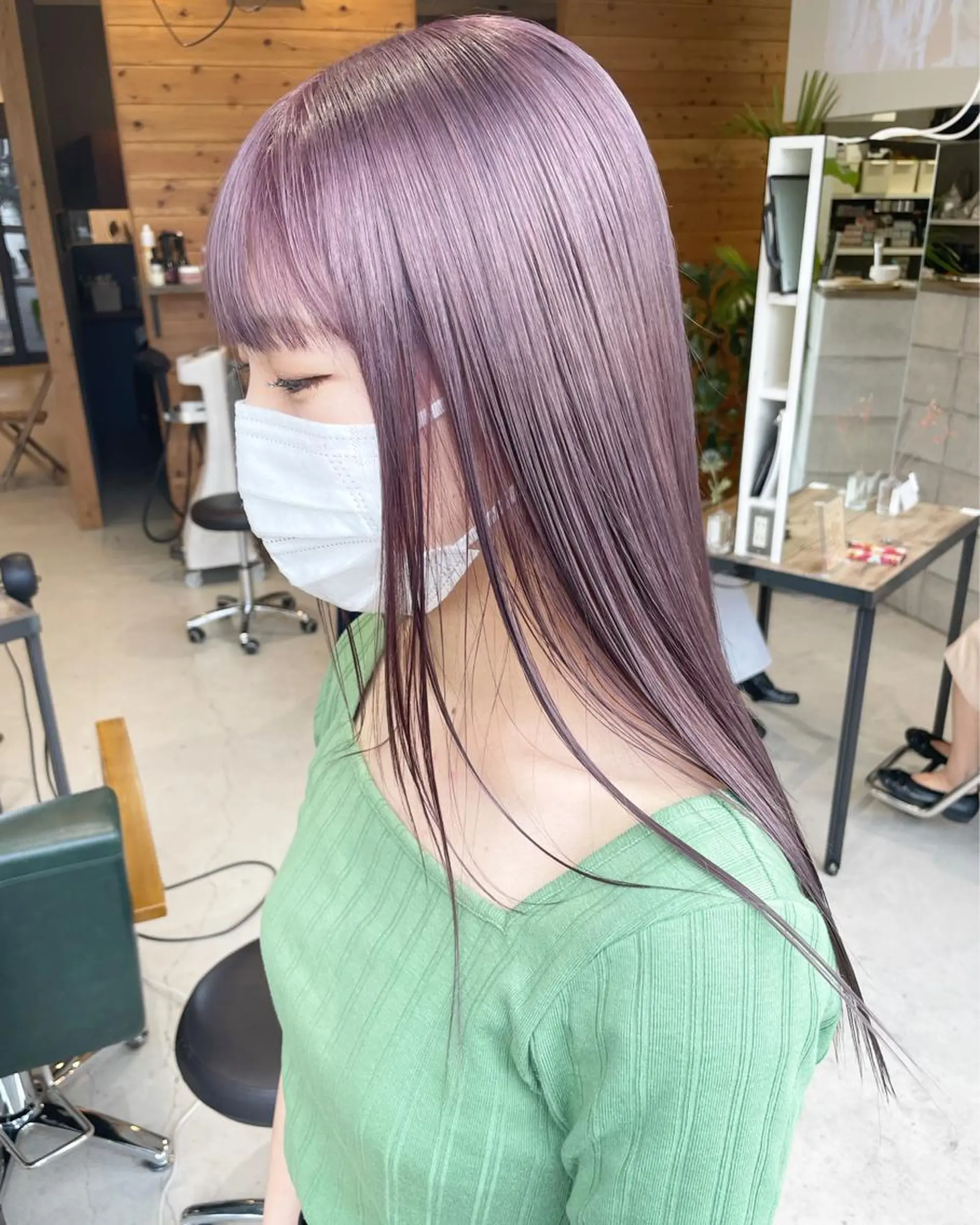 ロング カラー ill.所属・ill［イル］大須 ダブルカラー髪質改善のヘアスタイル