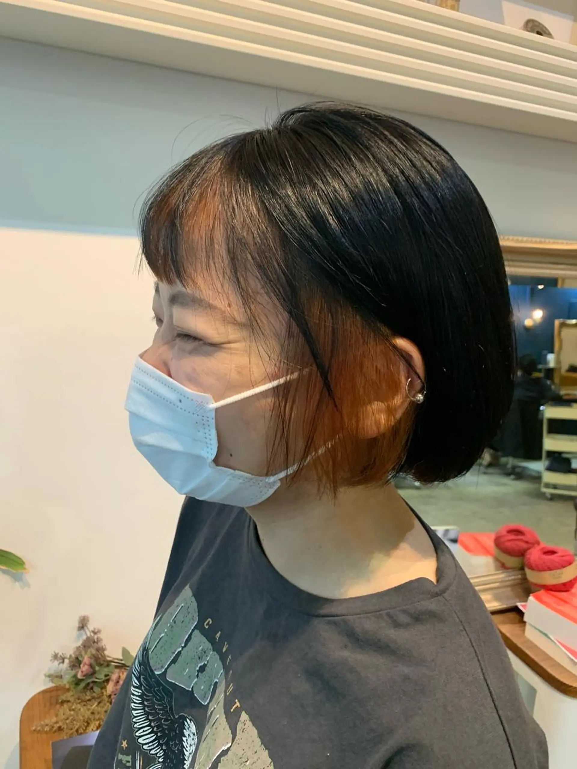 ショート ヘアカラー トリートメント ヘッドスパ ヘアセット 山口 竣也のヘアスタイル