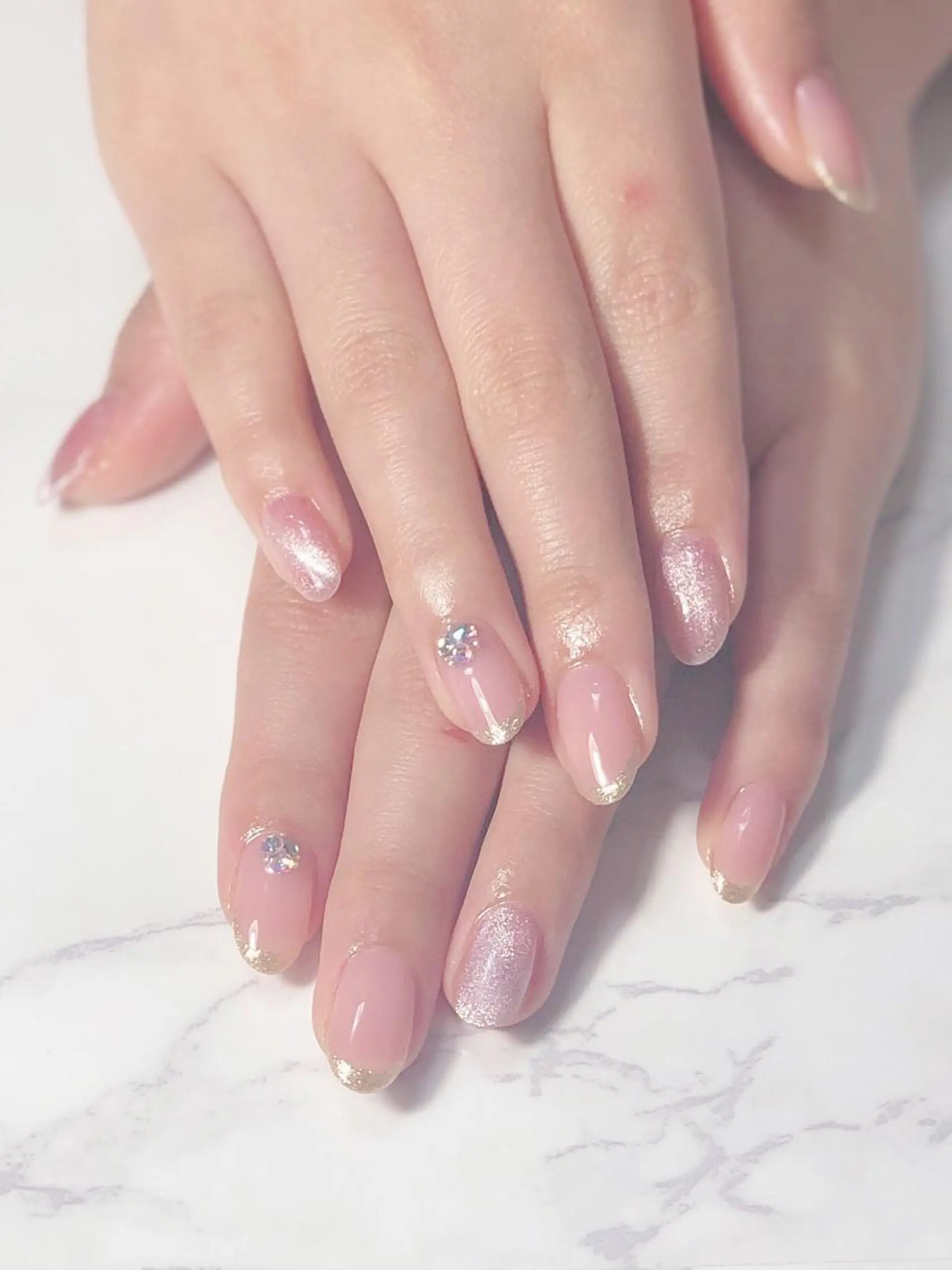 ネイル アートネイル フレンチネイル ジェルネイル マグネットネイル オフィスネイル 辻野 和枝のネイルデザイン