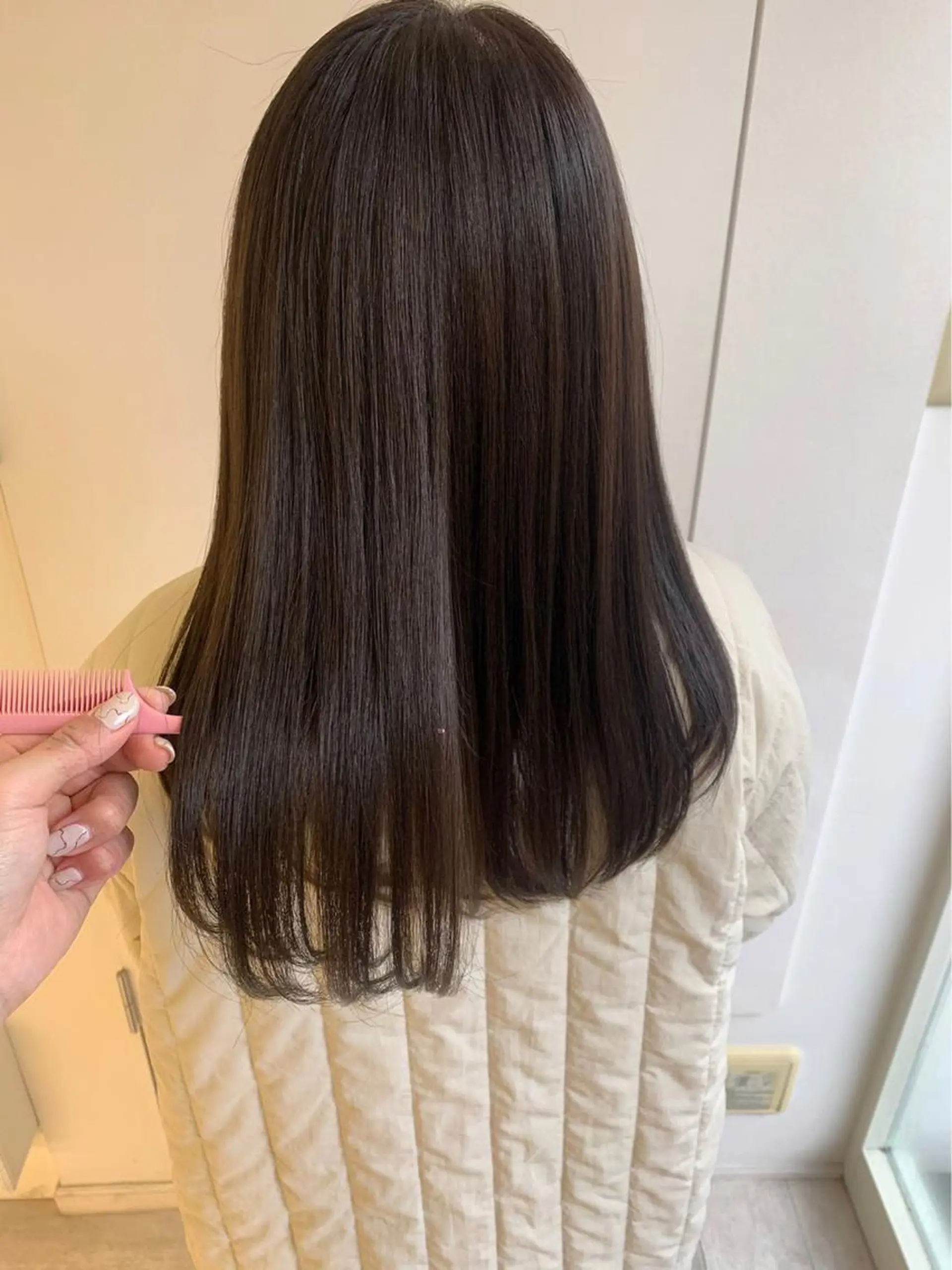 ロング 縮毛矯正 ParveMix♡ 加藤理沙のヘアスタイル