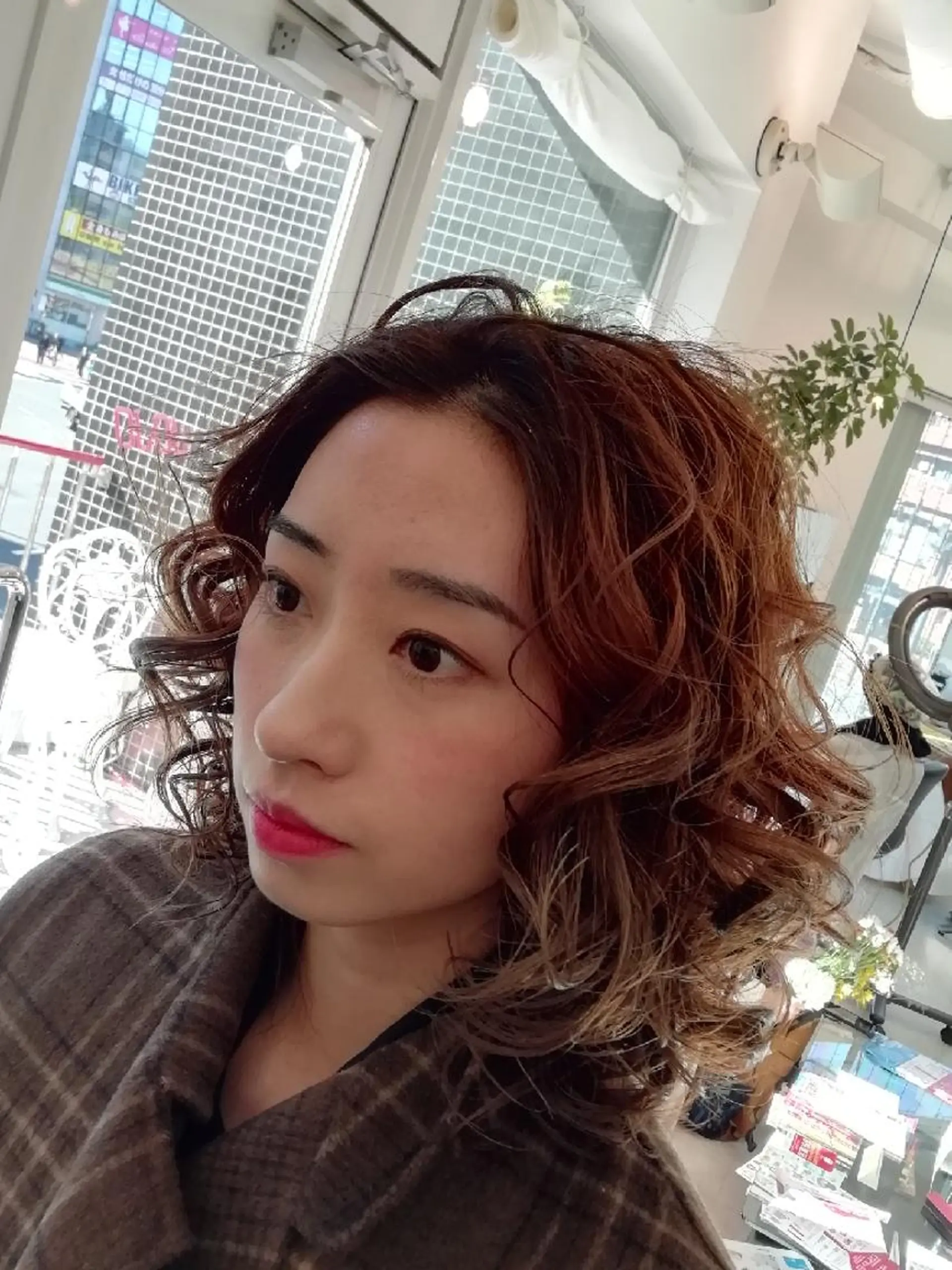 ミディアム カラー ミディアムパーマ 韓国風ヘア カット ヘアカラー トリートメント ⛑️髪質改善請負人 ⛑️ヤマザキタカヒトのヘアスタイル