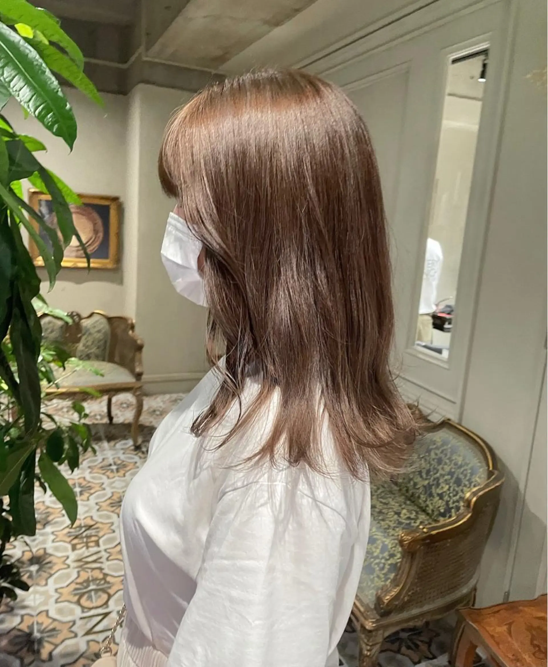 セミロング 原 菜帆のヘアスタイル