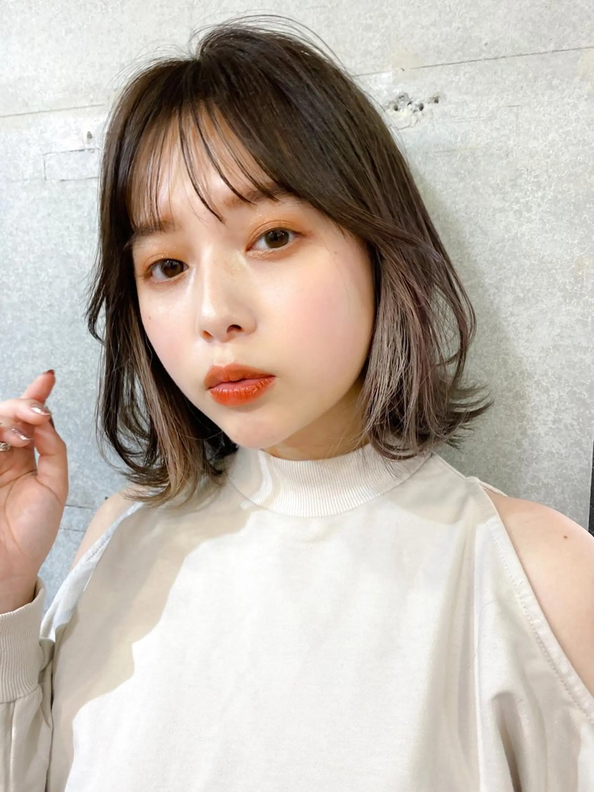 ミディアム カラー 似合わせレイヤー 🇰🇷荒木洋文のヘアスタイル