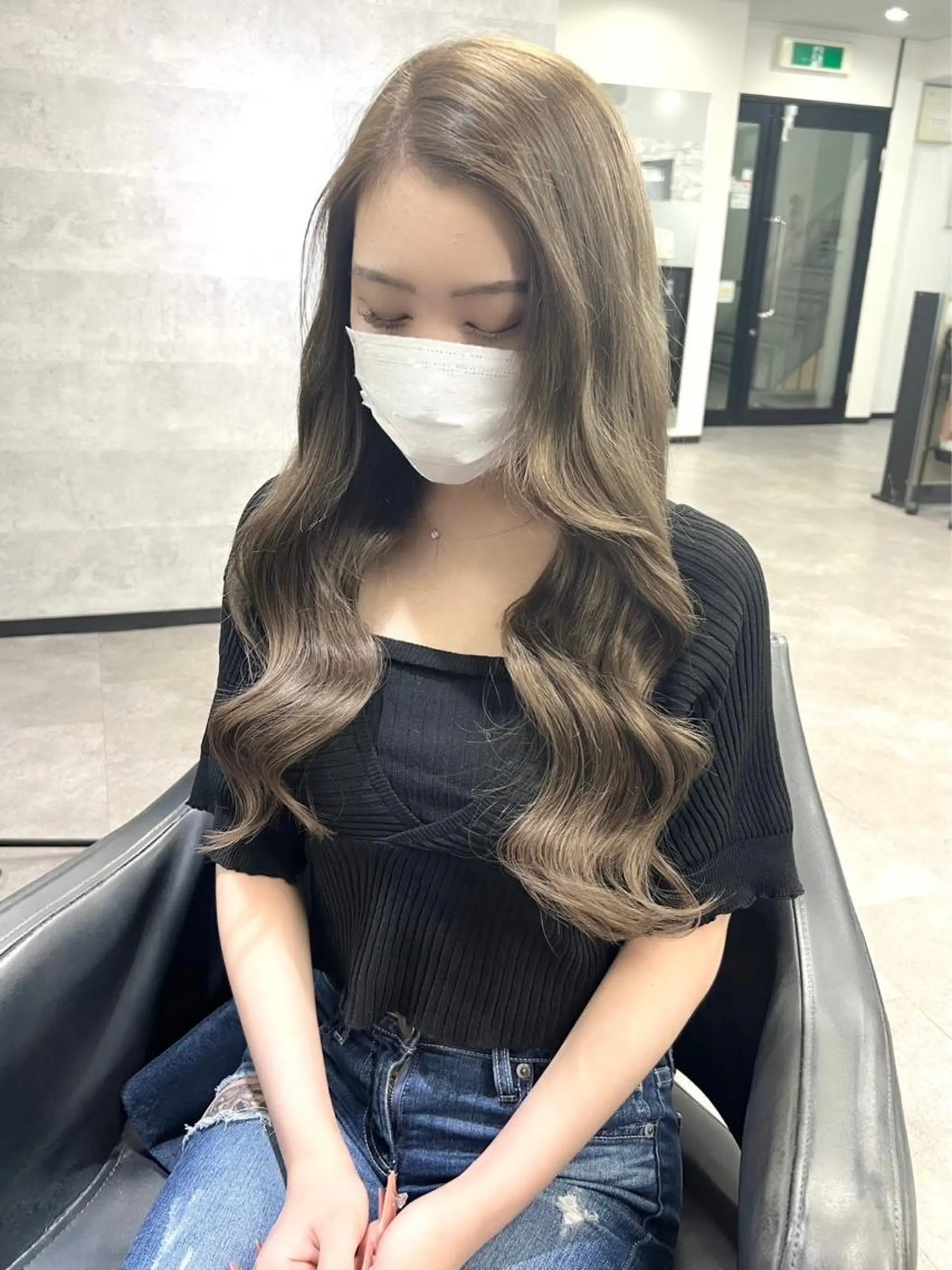 ロング シールエクステ KUMA🧸のヘアスタイル