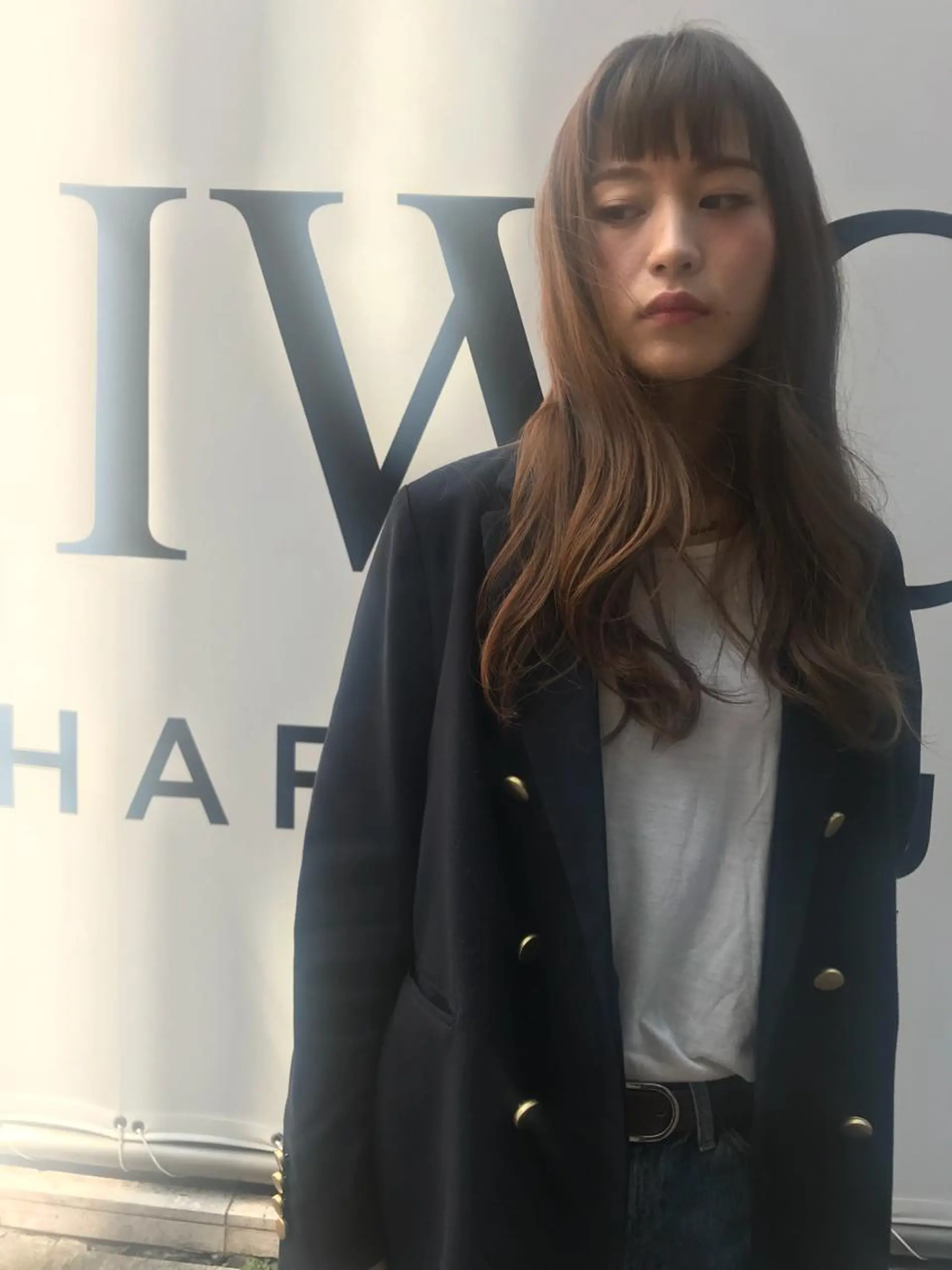 ロング ハイライト ヘアカラー 江崎 わか子のヘアスタイル