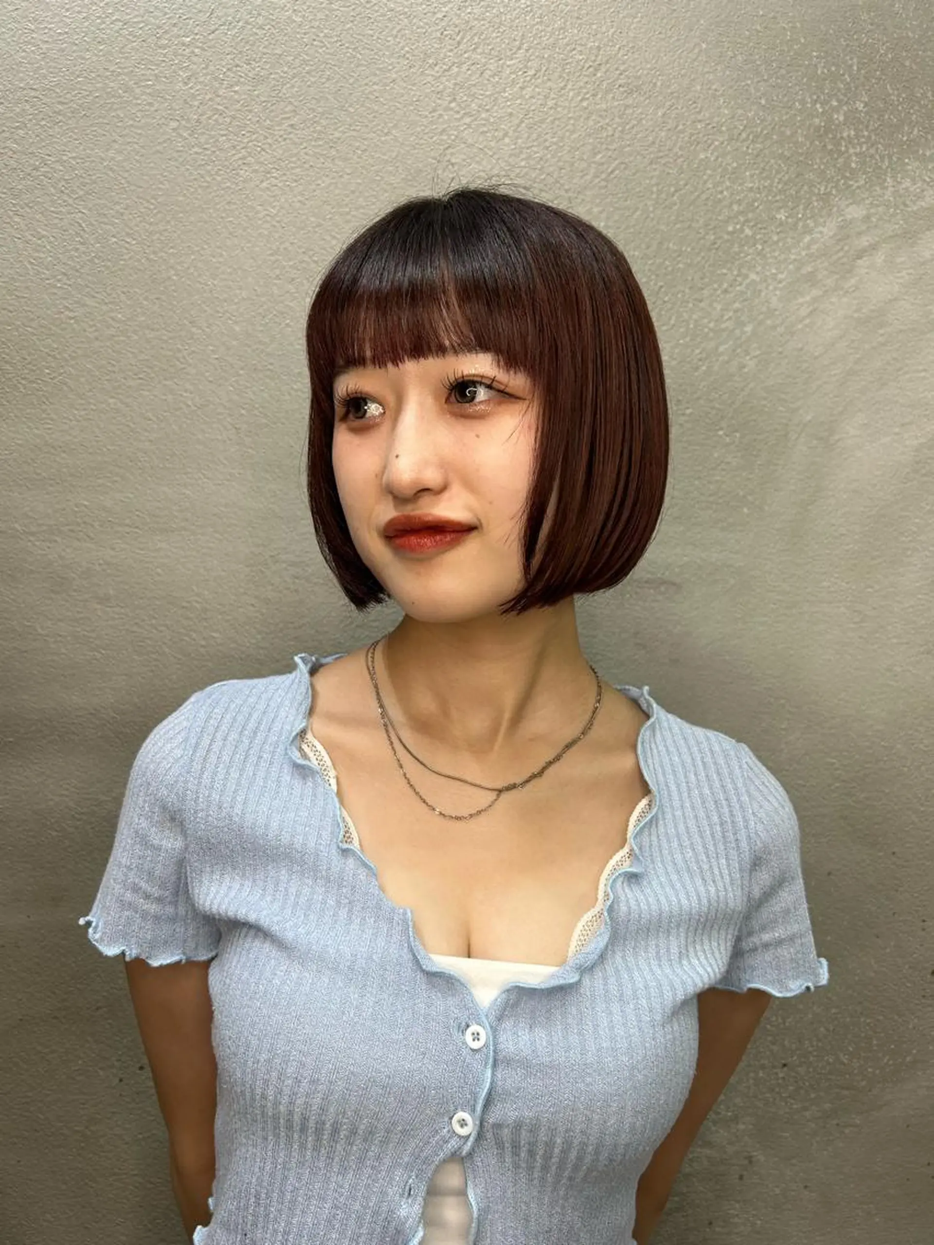 ミディアム カラー ☕️結【suii.】 ボブ/ヘアセット☕️のヘアスタイル