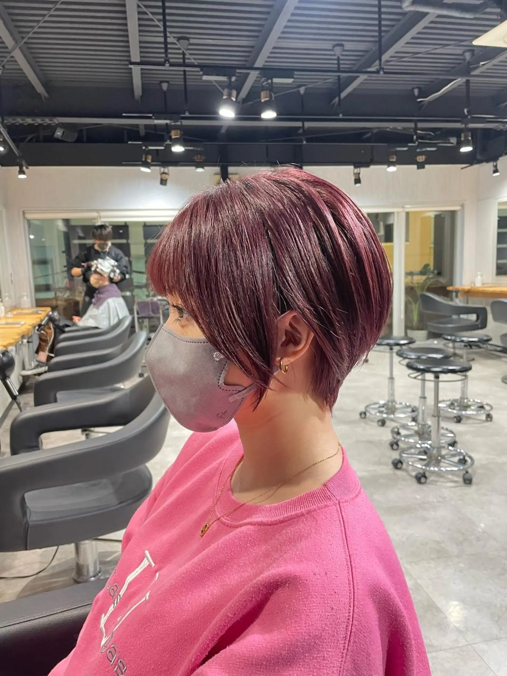 ショート カラー カット トリートメント ヘッドスパ ヘアセット ️💕淡いハイトーン 💕︎︎ひかるのヘアスタイル