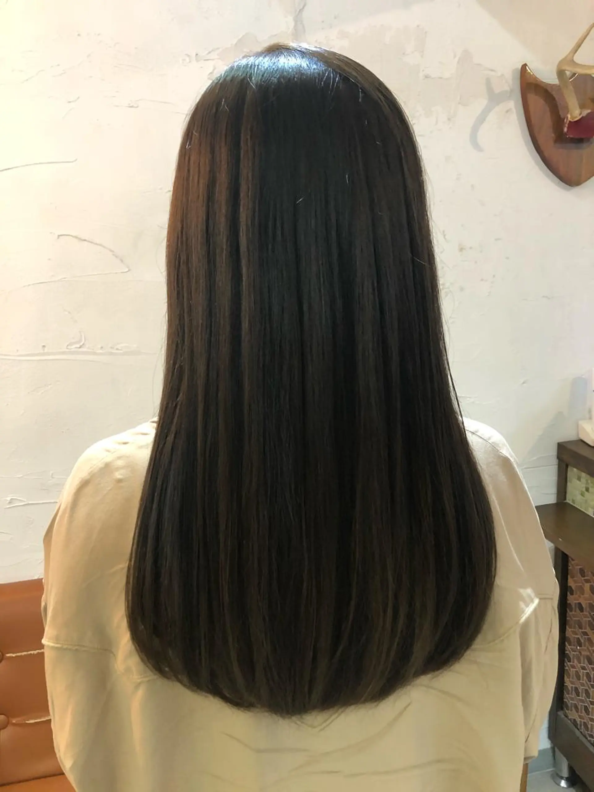 ロング カット 縮毛矯正 あずまぐち めぐみのヘアスタイル