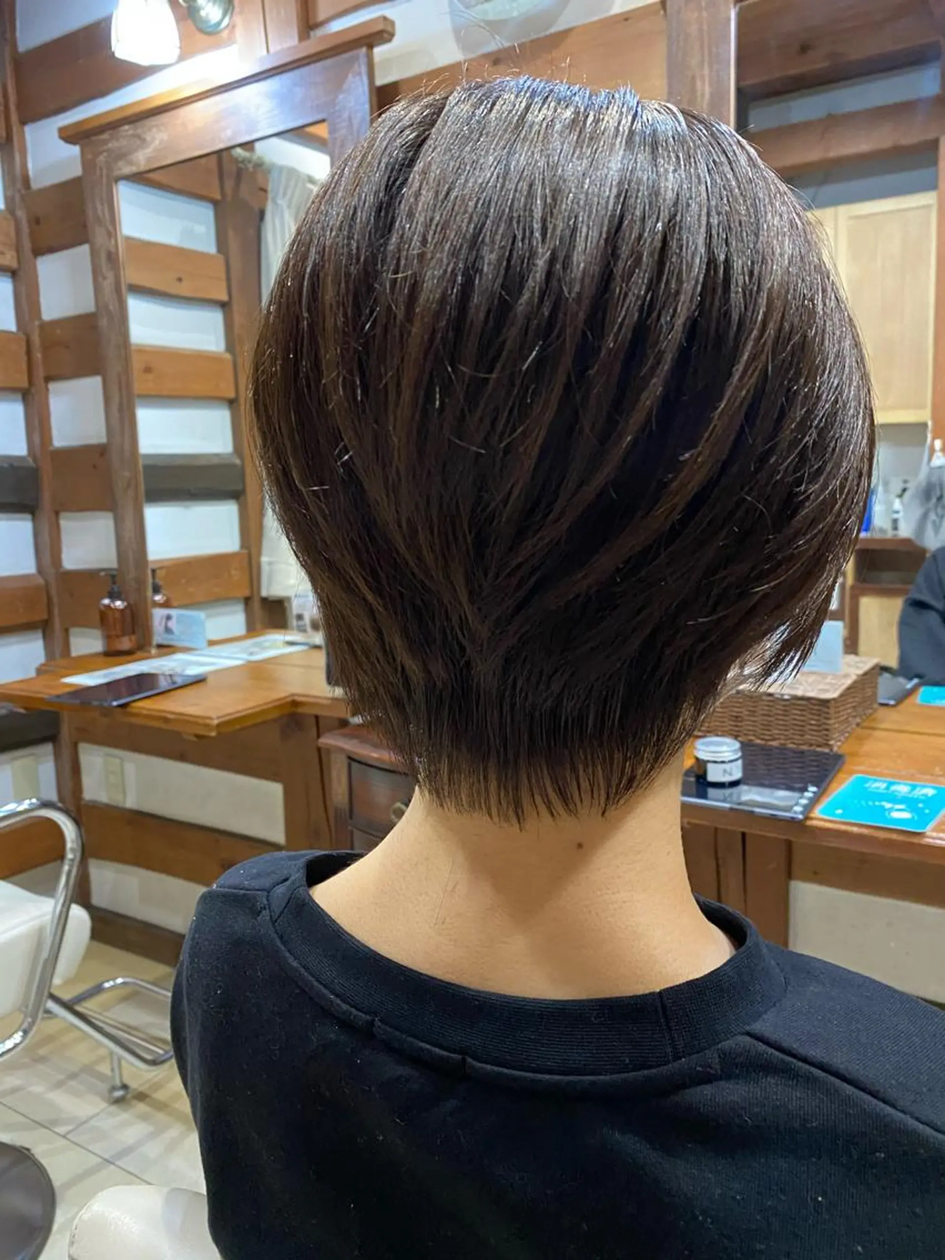 ショート アッシュ ショートヘア Iwamoto Ayaneのヘアスタイル