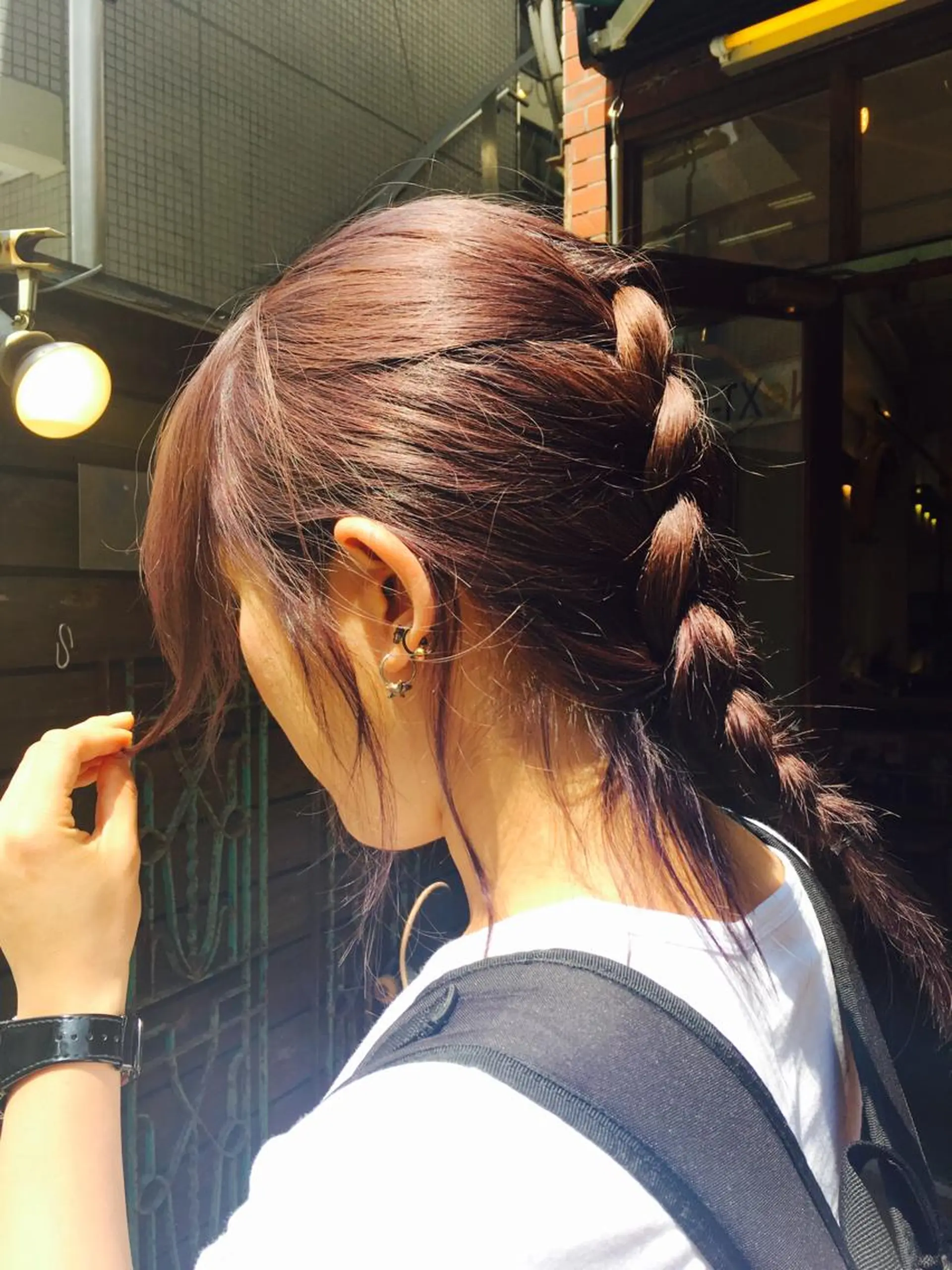 ミディアム カラー ヘアアレンジ Lagom なかだのヘアスタイル