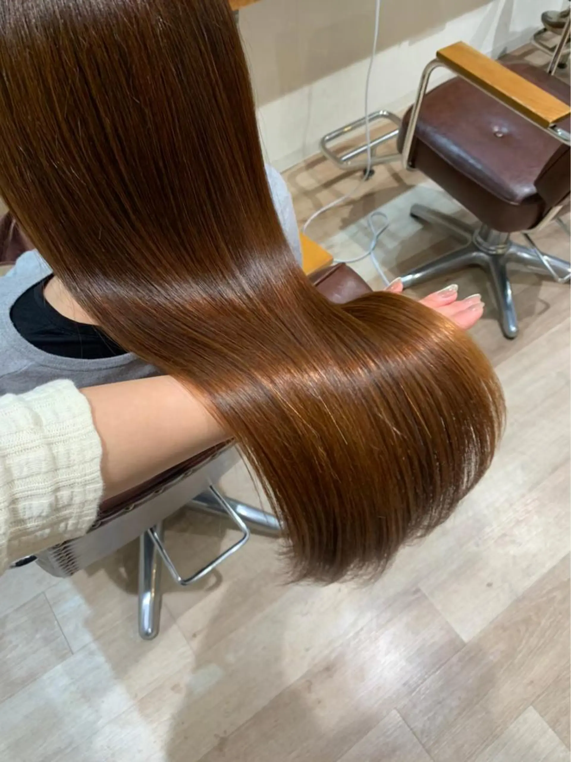 ロング カラー ヘアアレンジ 髪質改善 トリートメント niconail 千歳烏山店所属・niconail 🧣ayu 📍烏山のネイルデザイン