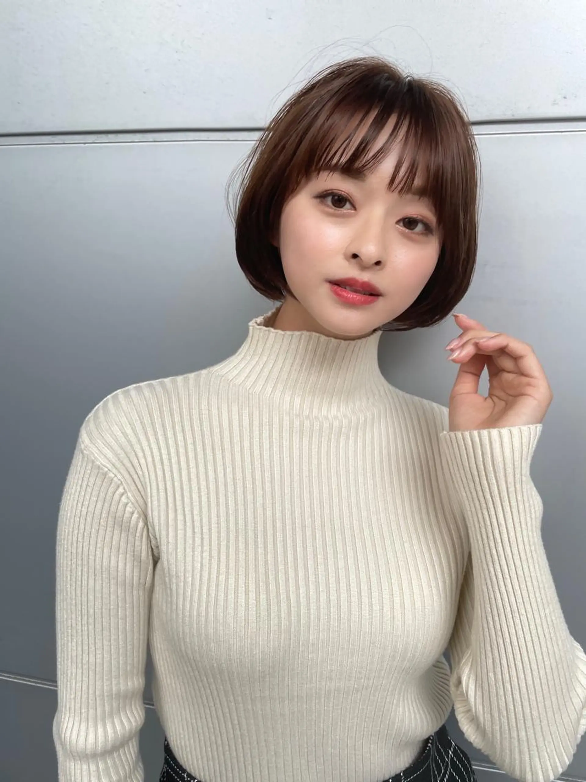 ショート カラー パーマ カット ヘアカラー 縮毛矯正 【韓国　レイヤー 髪質改善✨】かずのヘアスタイル