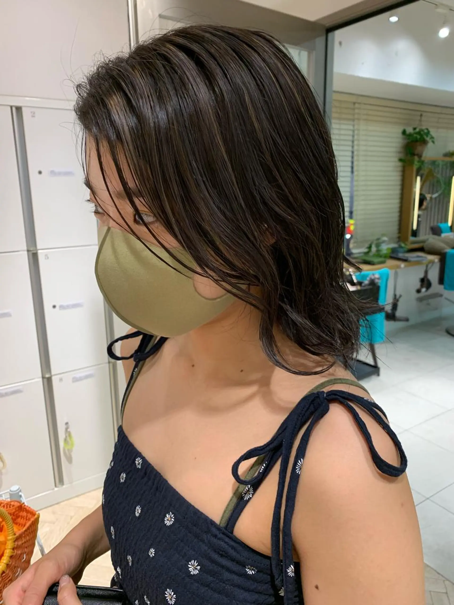 ミディアム カラー ヘアアレンジ ハイライトカラー ハイライト 🫧透明感カラー/ ボブ/小笠原🪽のヘアスタイル