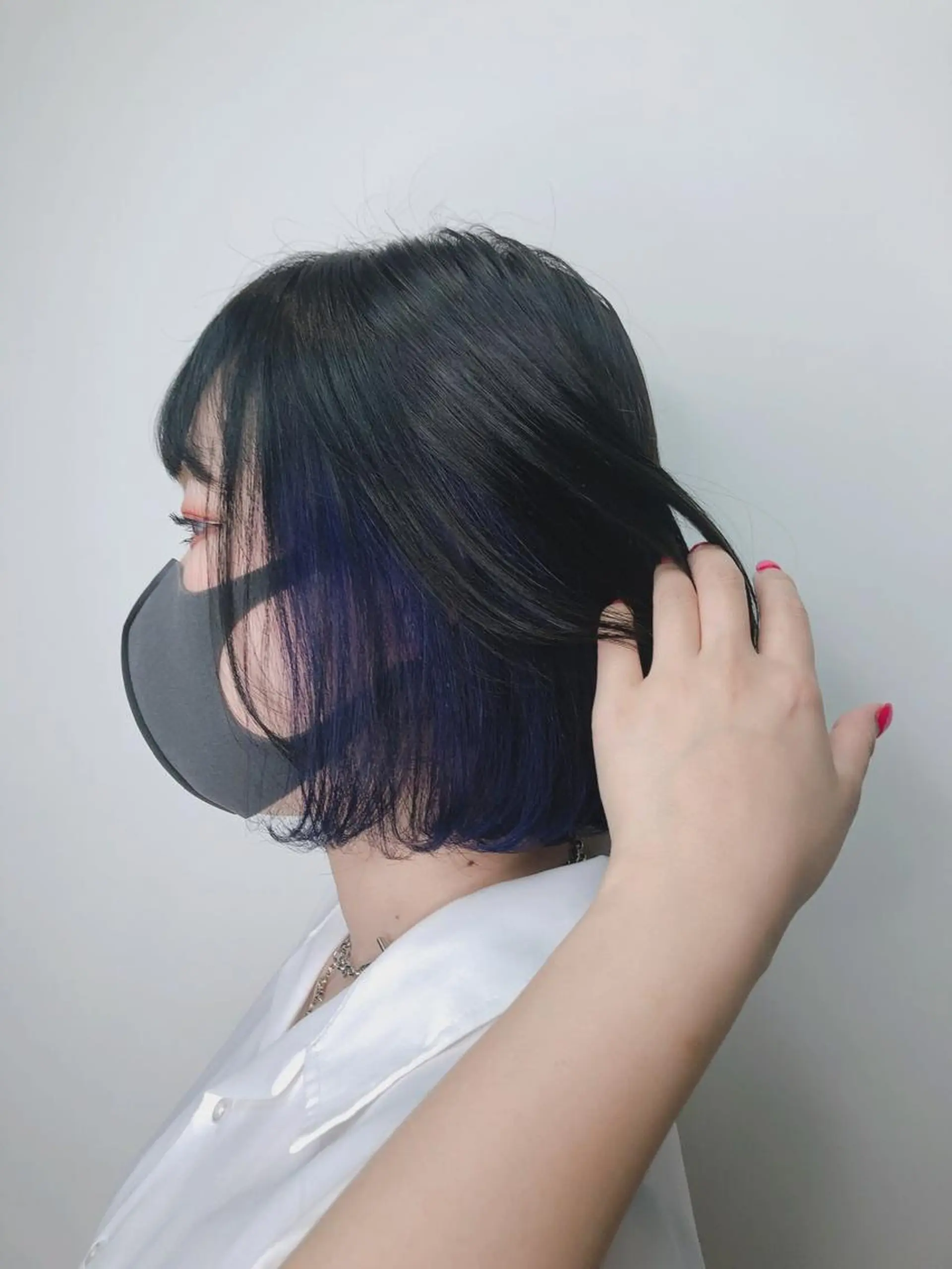 ミディアム カラー 韓国🩵海外ヘア 宮川華奈のヘアスタイル