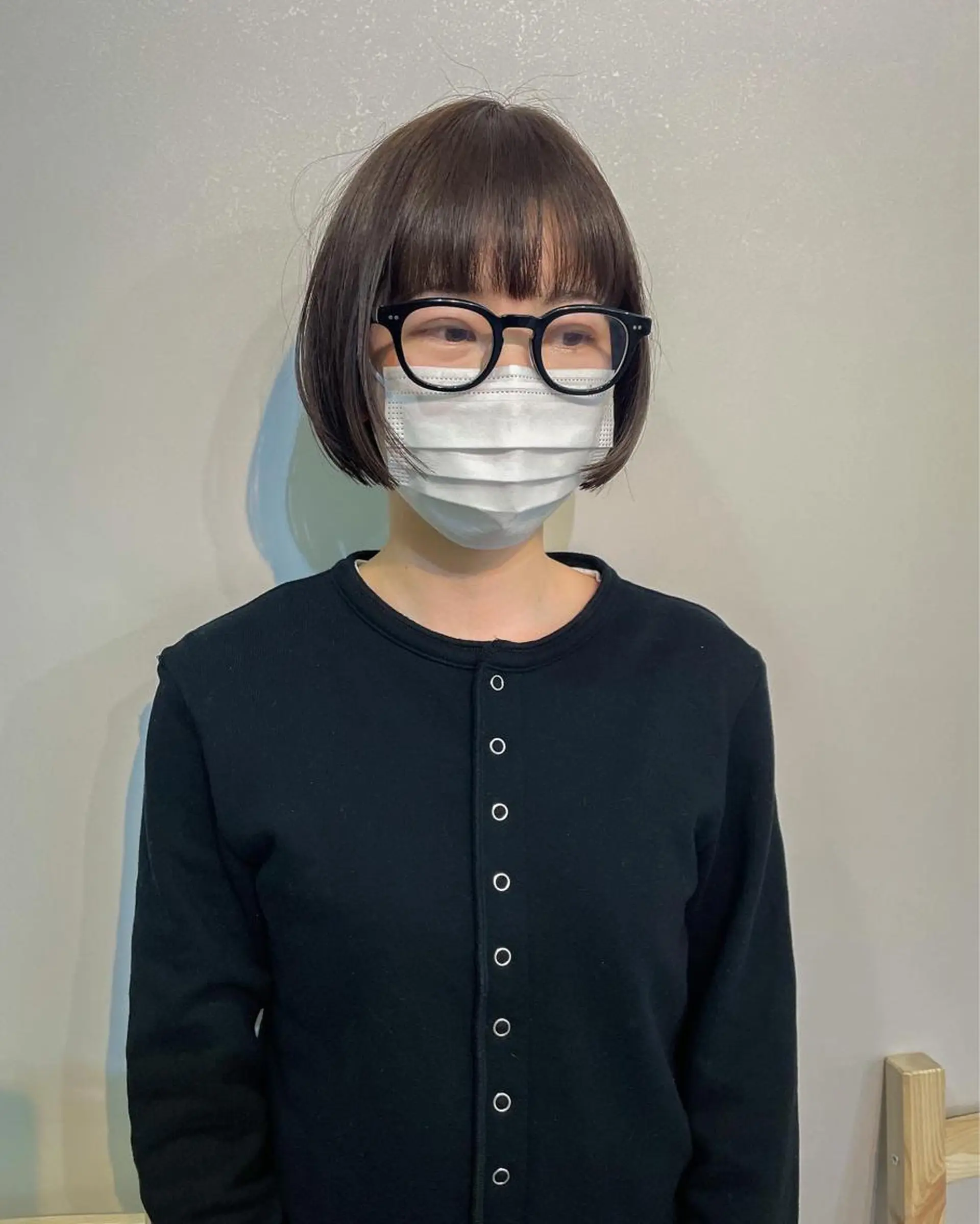 ショート カラー ボブ パーマ* 顔まわり似合わせのヘアスタイル