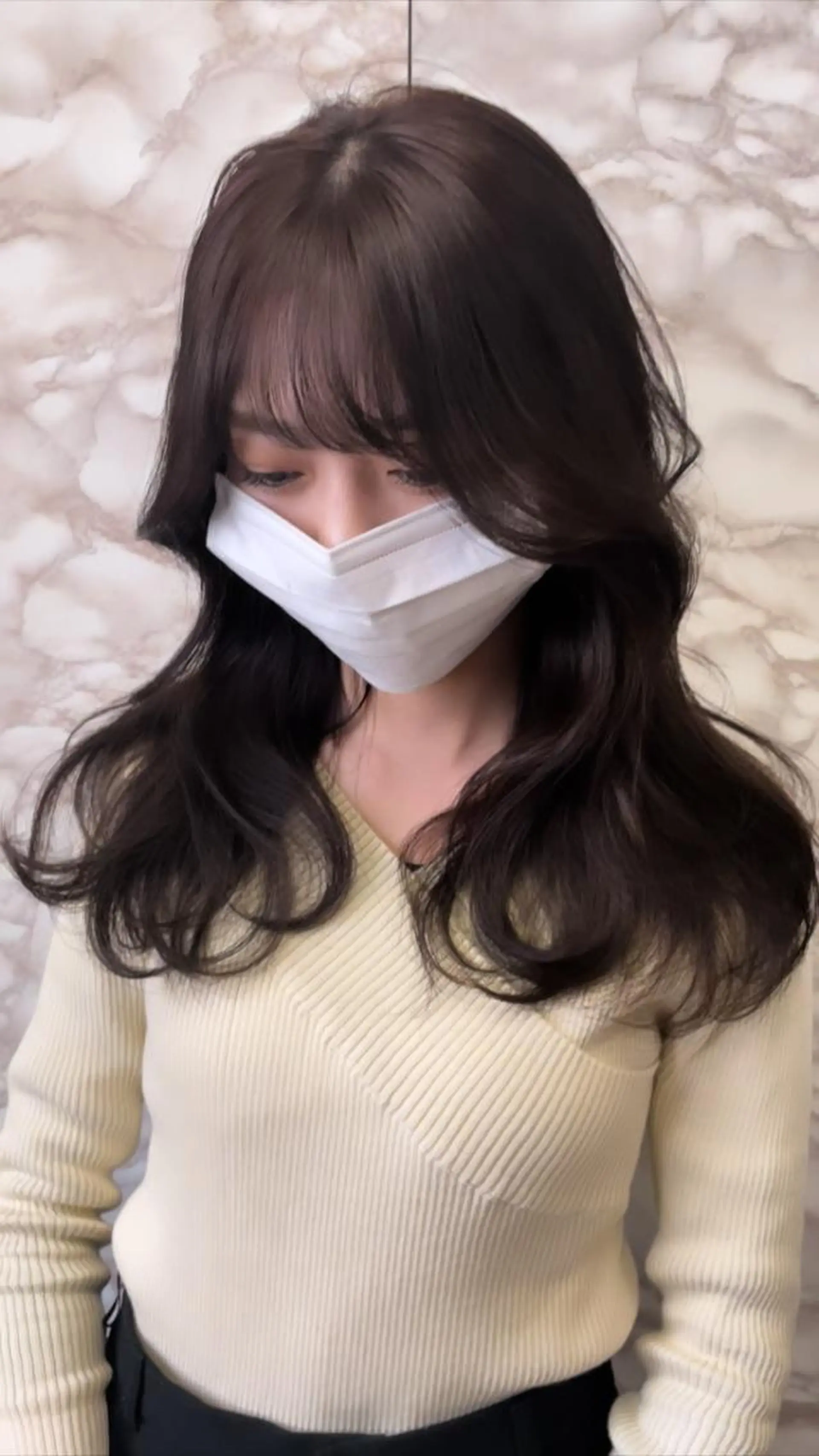 ミディアム カラー ヘアアレンジ カット ヘアカラー トリートメント 極上の艶髪 RINAのヘアスタイル