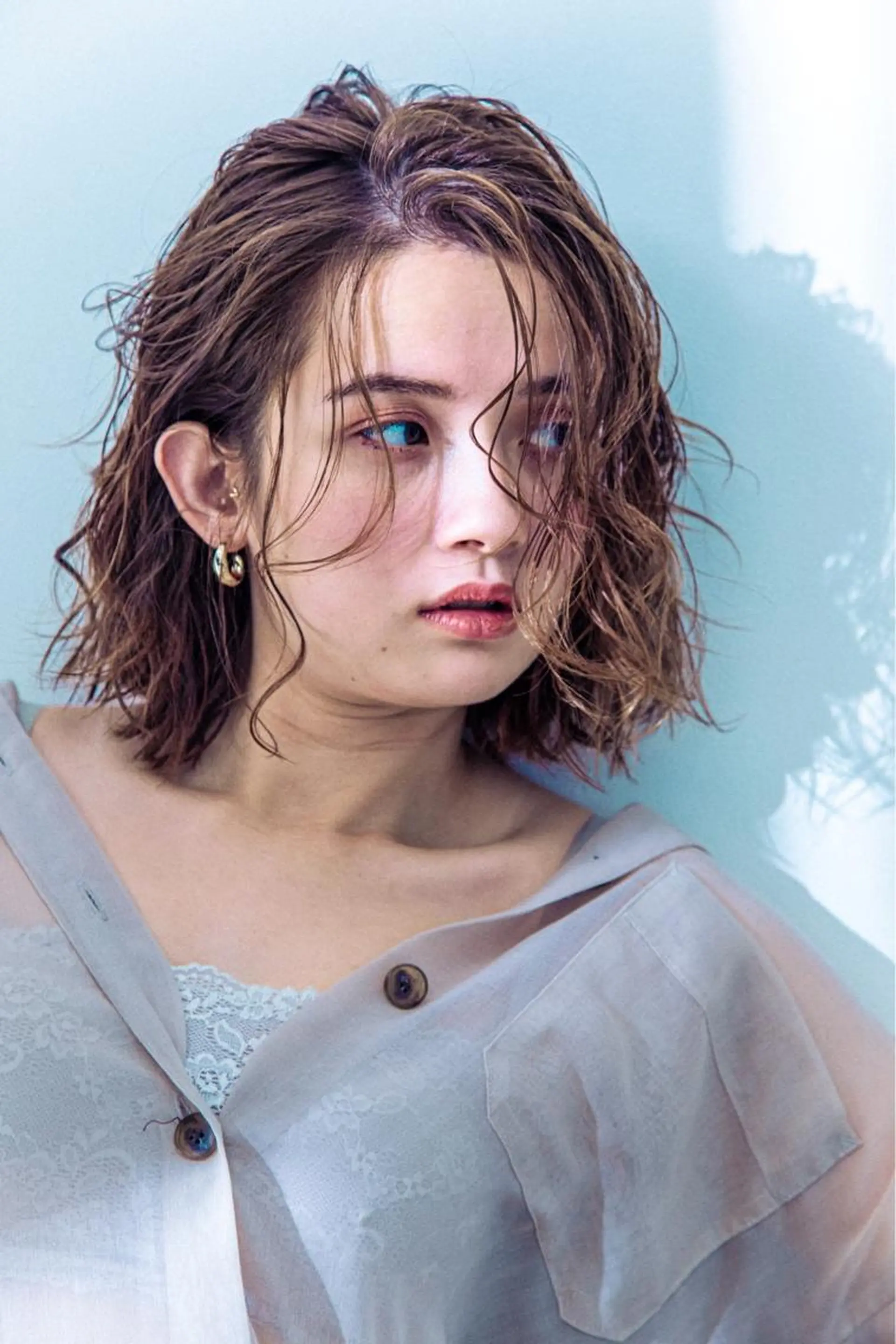 ミディアム カラー パーマ ヘアアレンジ 口コミ高評価👍✨ フチタミサオ🦋のヘアスタイル