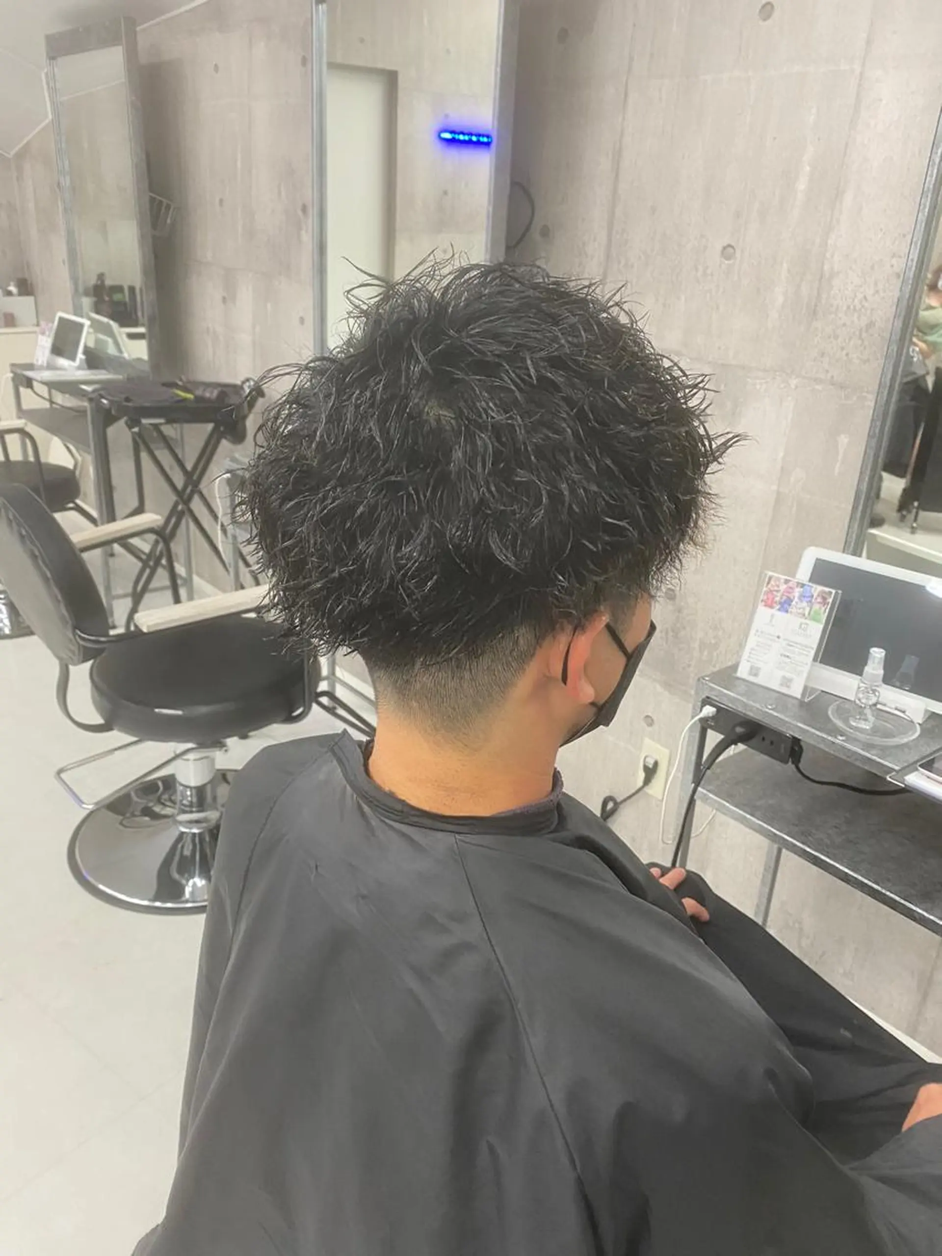 ショート メンズ メンズカット/波巻き TAKUMAのヘアスタイル