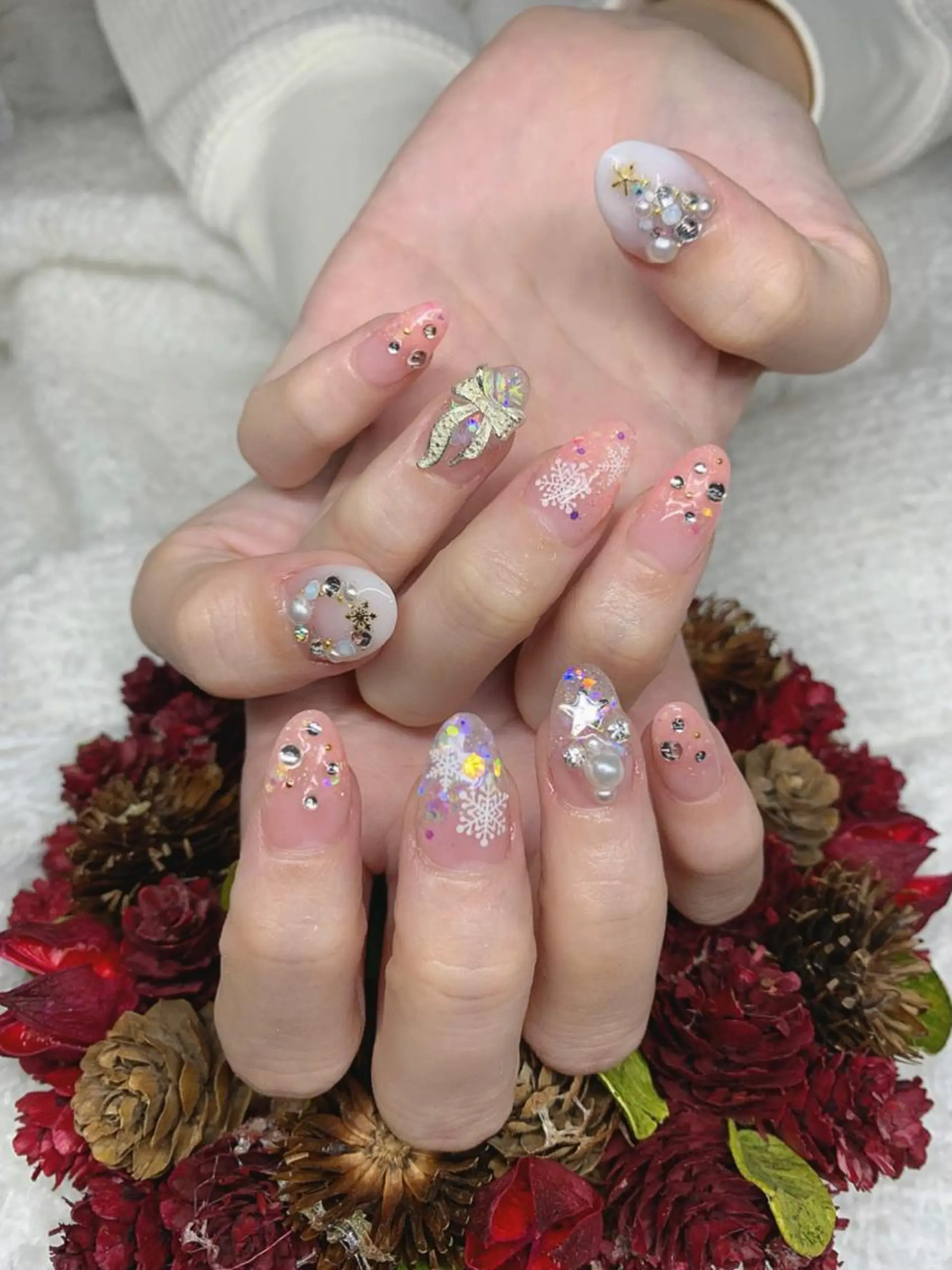 ネイル 長さ出し スカルプネイル *･*MIMnail *･゜ﾟ･*:･*のネイルデザイン