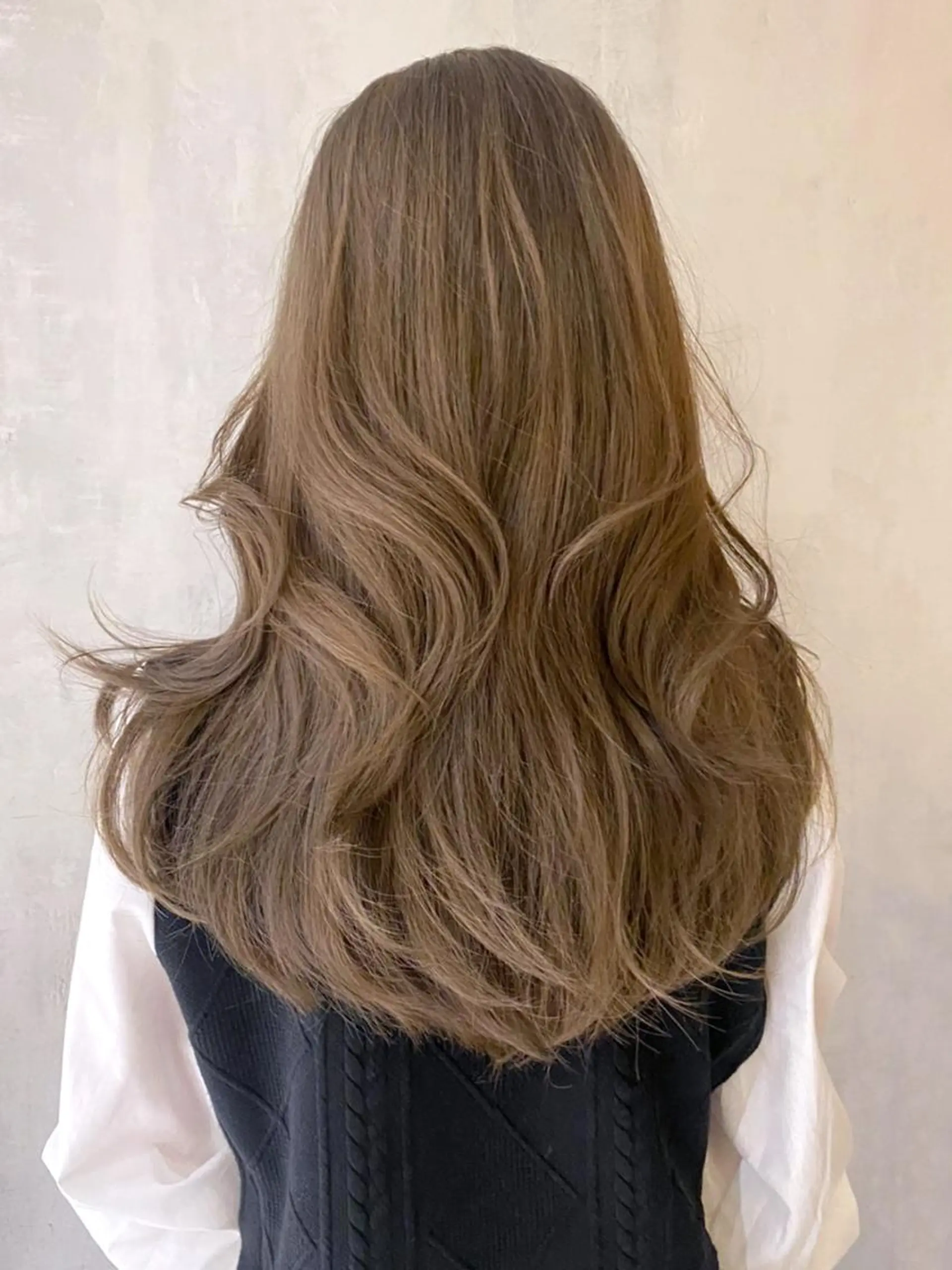 セミロング カラー パーマ ヘアアレンジ ベージュカラー オリーブベージュ レイヤーカット ITbyALBUM 松戸のヘアスタイル