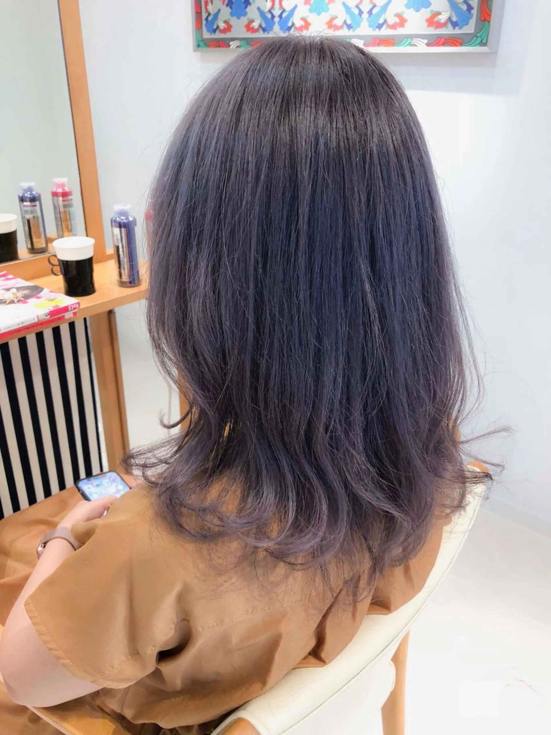 セミロング カラー Days 透明感カラーのヘアスタイル