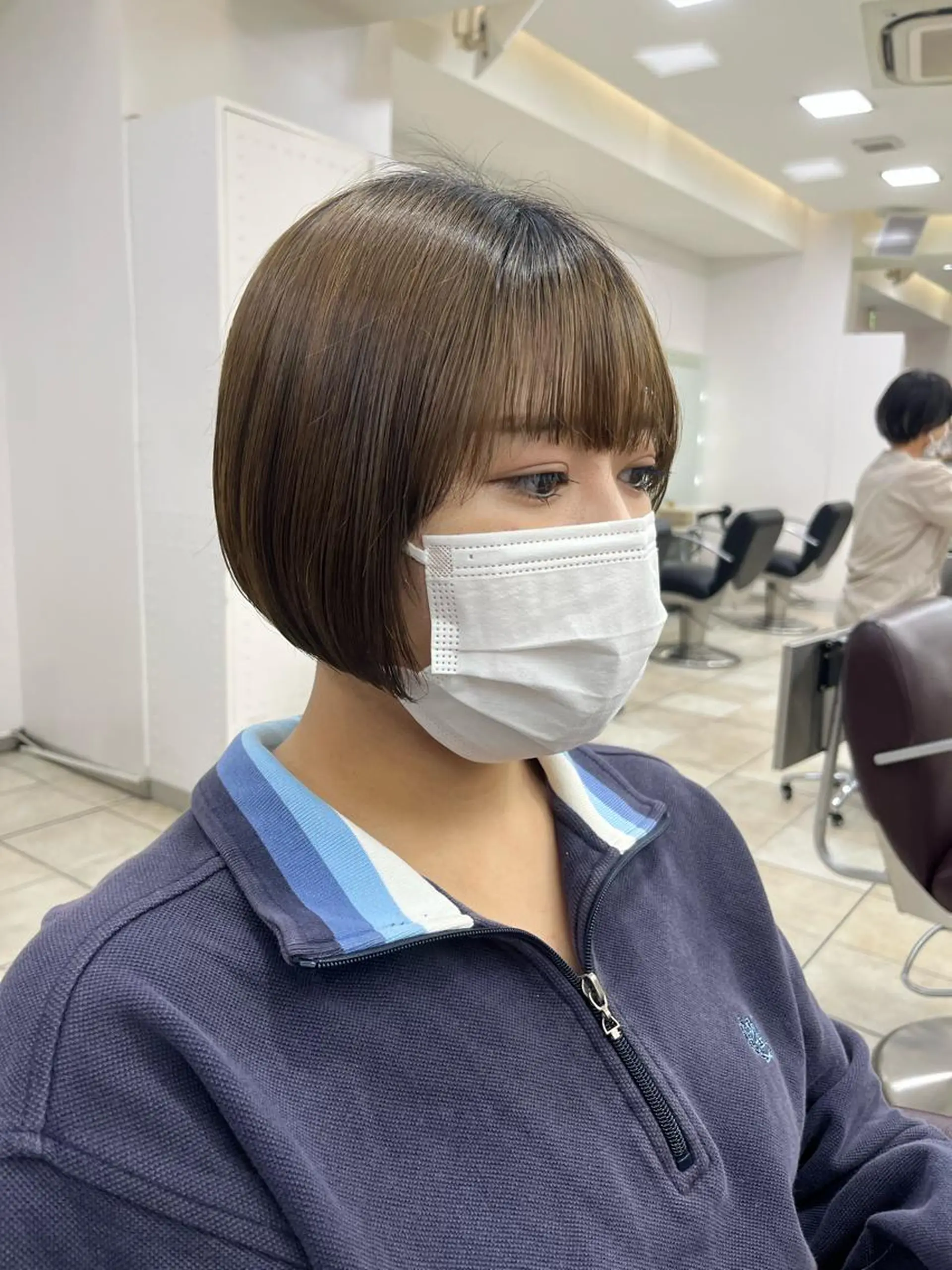 ショート ボブ MITSUKI🤍 モテ髪×韓国レイヤーのヘアスタイル