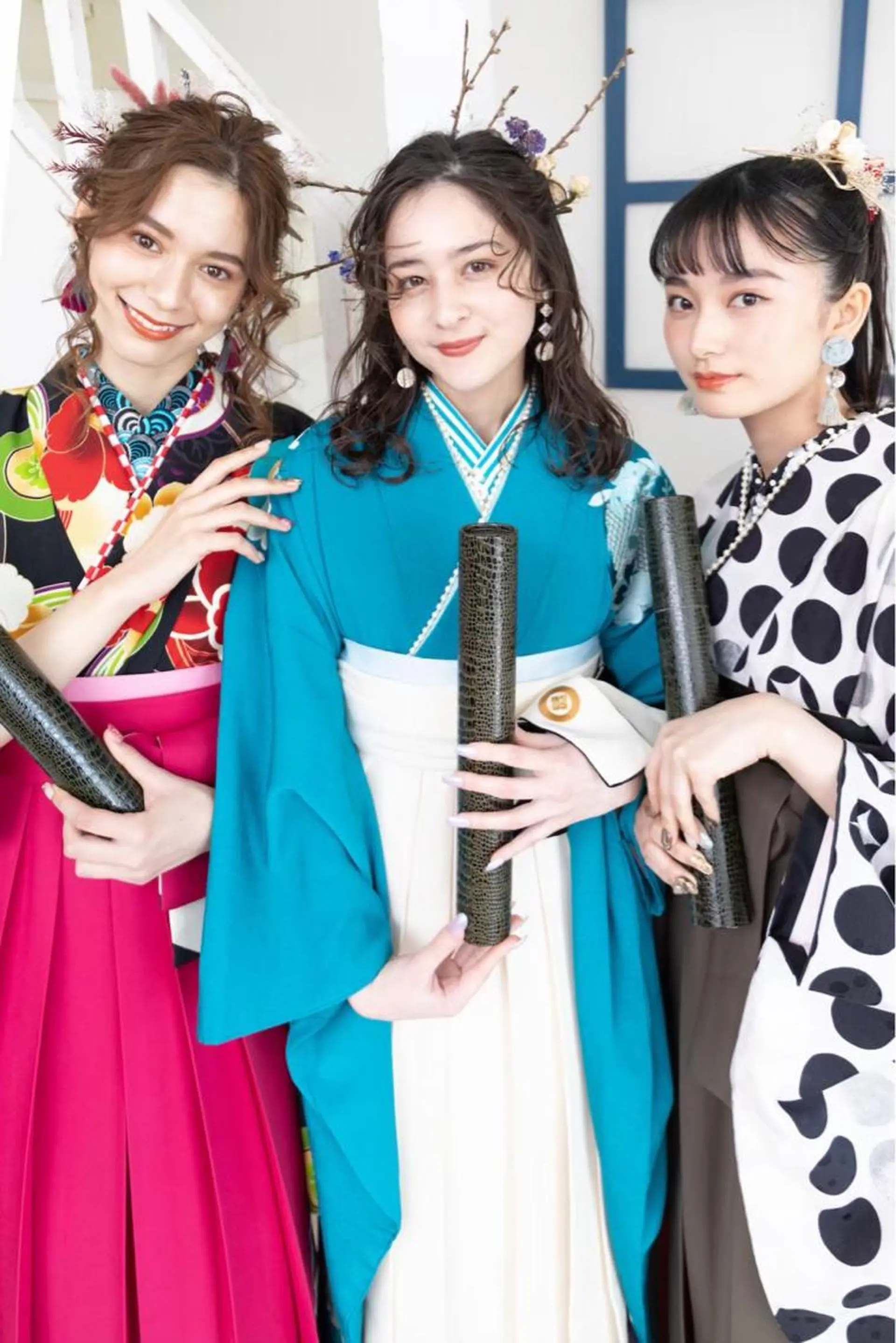 ヘアアレンジ 着物ヘア 卒業式のヘアスタイル Kureha/ネイル レイヤー/酸性縮毛のヘアスタイル
