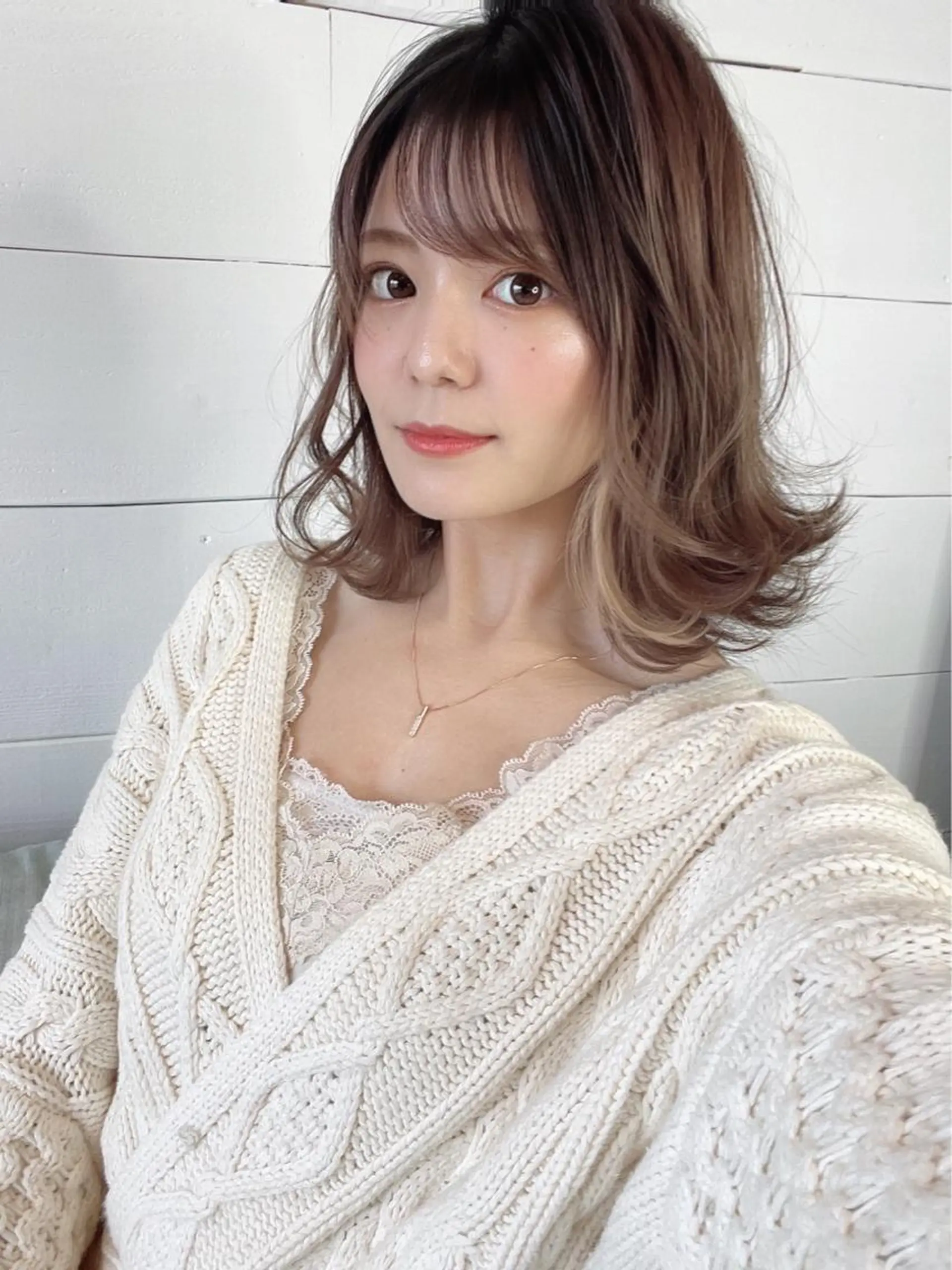 ミディアム カラー カット ヘアカラー ヘアカラー ソムリエ 認定者/山城慶伍のヘアスタイル