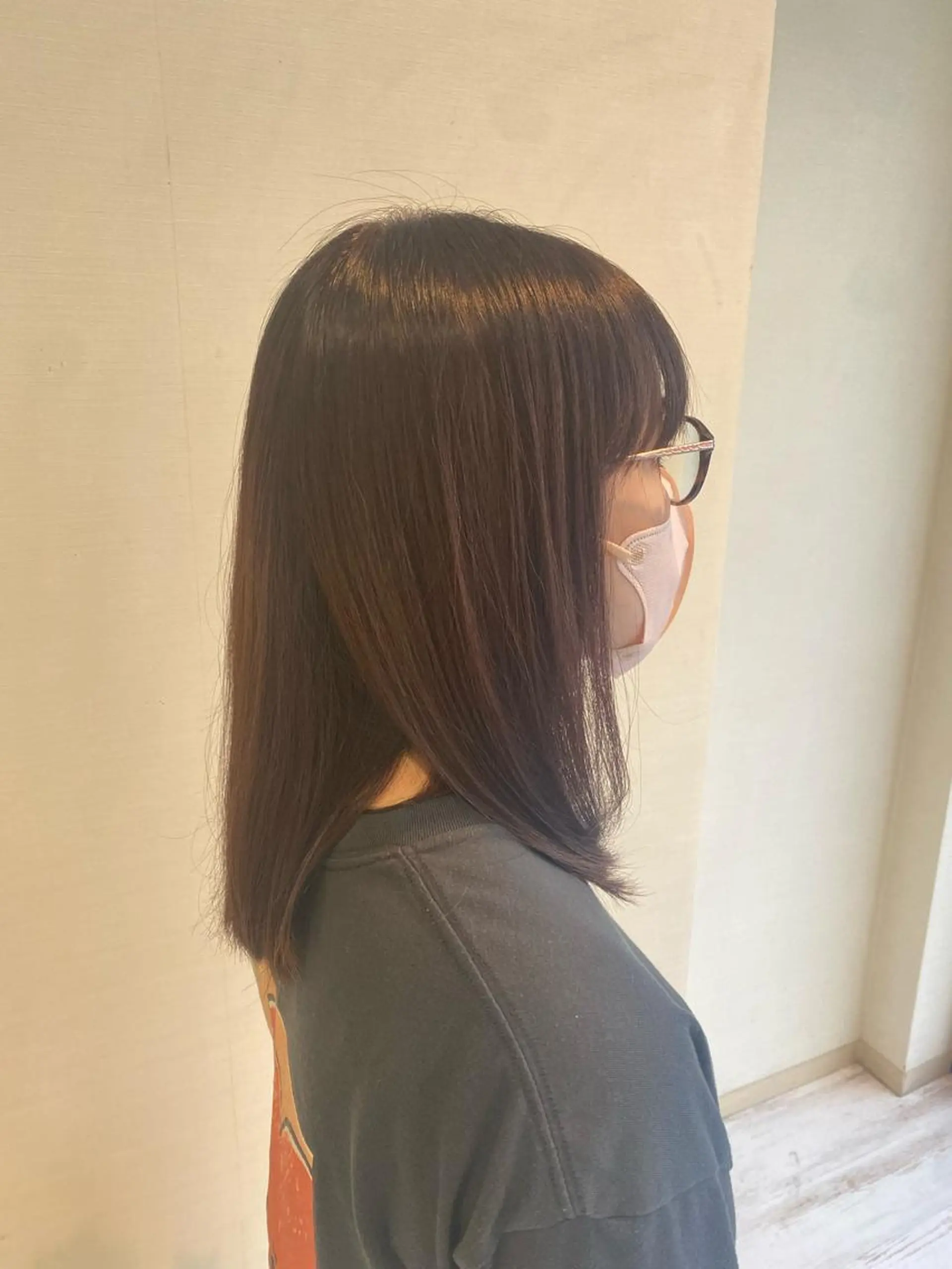 セミロング カラー カット 佐野 太河のヘアスタイル
