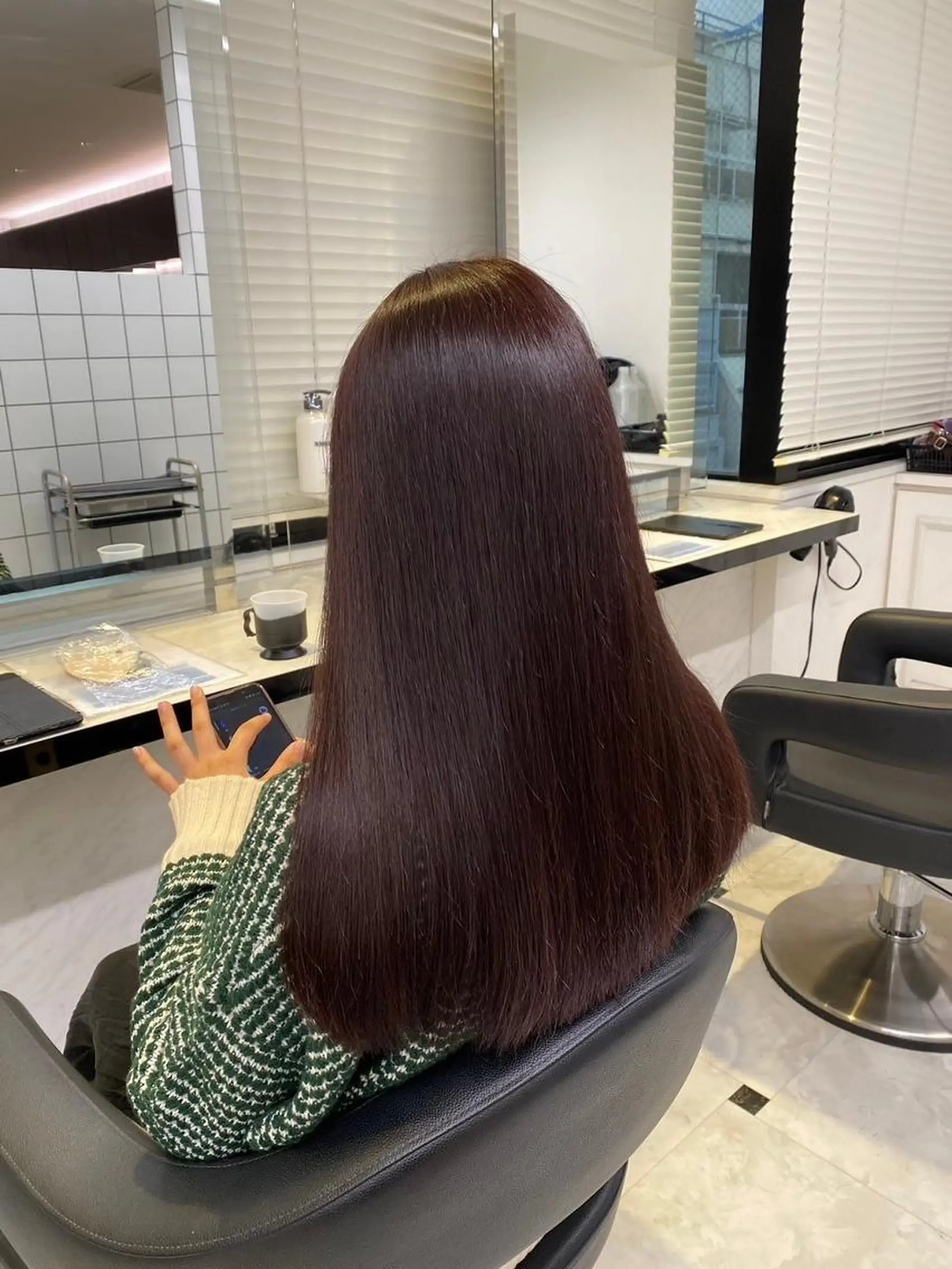 カラー 夏映え🌼髪質改善♡ 艶カラー🍨福岡天神のヘアスタイル
