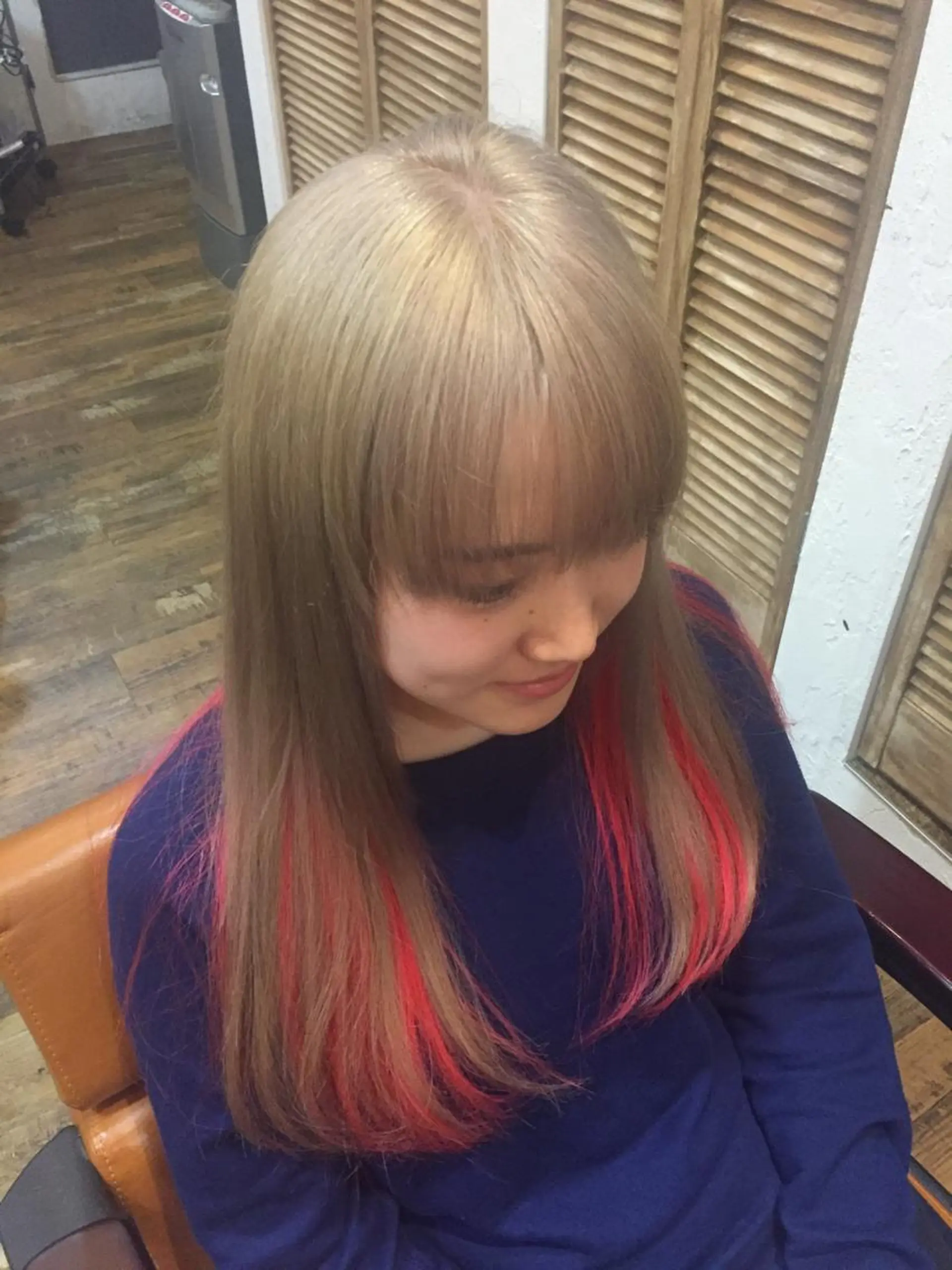 セミロング カラー パーマ ヘアアレンジ メンズ キッズ ネイル マツエク・マツパ メンズハイトーン ハイトーンカラー 新宿/髪質改善/ 美髪矯正✨浅江通友のヘアスタイル