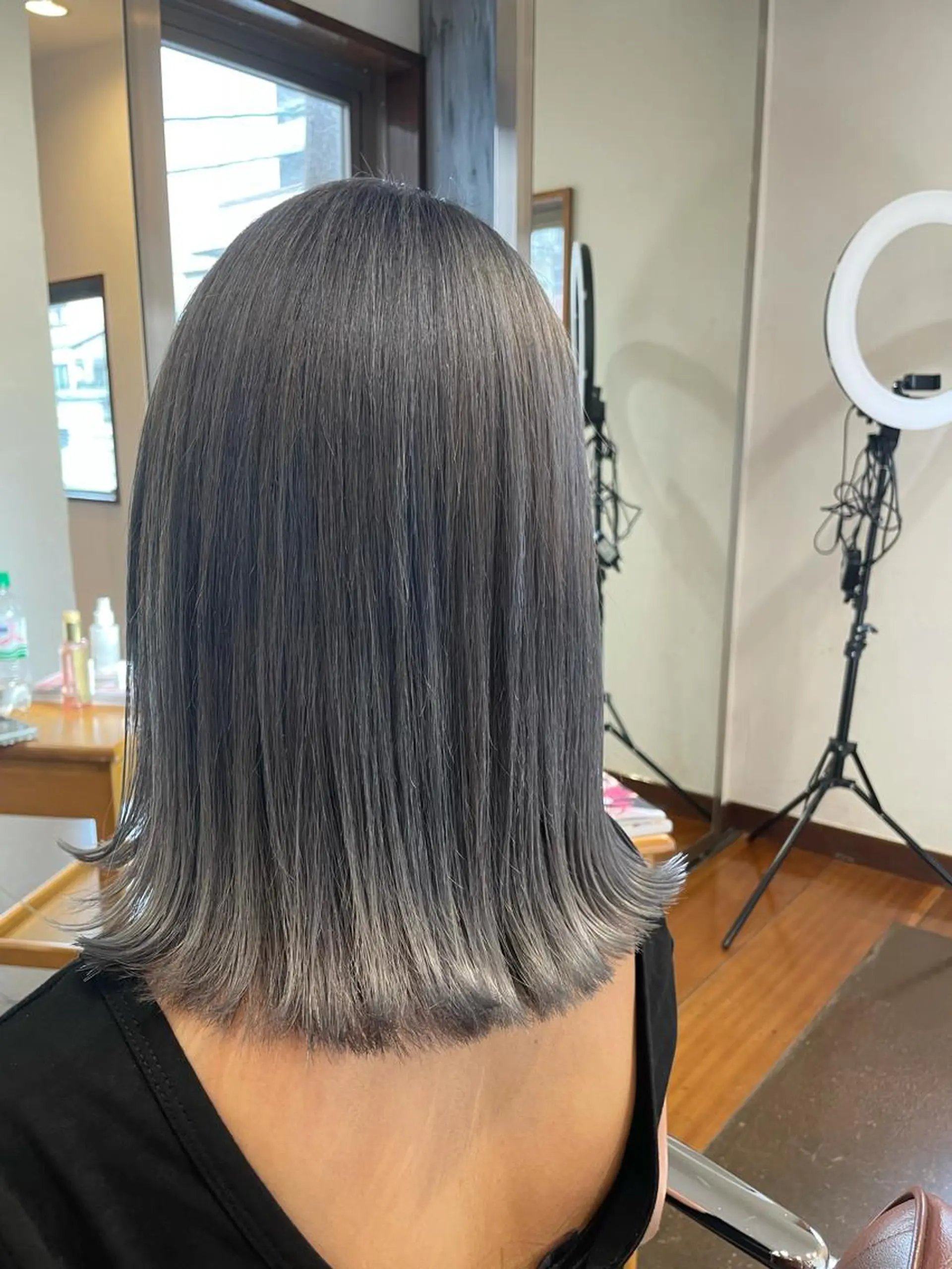 ミディアム カラー ブリーチ ヘアカラー トリートメント hair salon Lihina所属・韓国ヘア🇰🇷 佐藤史奈のヘアスタイル