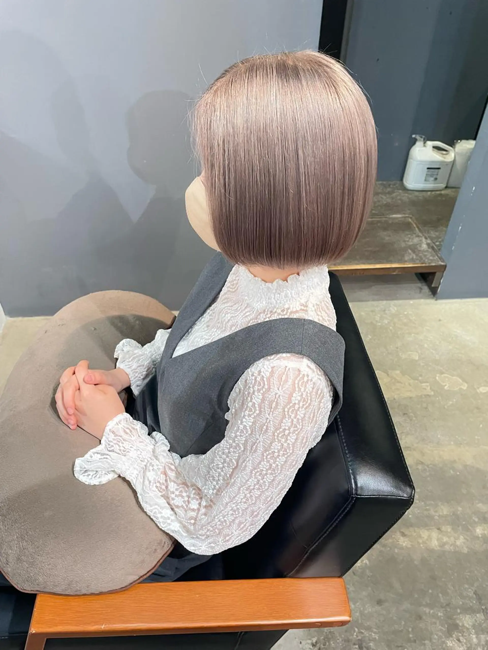 ミディアム ヘアカラー トリートメント Baby美容師 Ninaのヘアスタイル