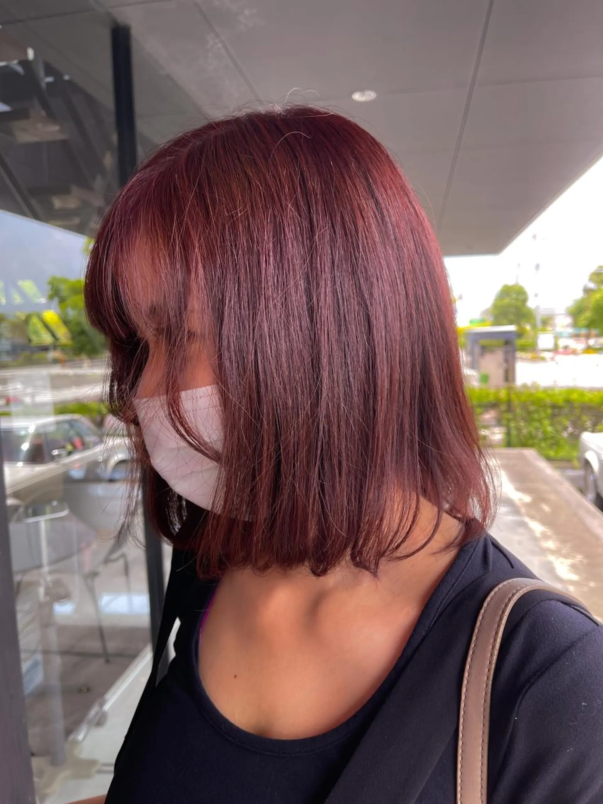 ミディアム カット ヘアカラー 三好 達也のヘアスタイル