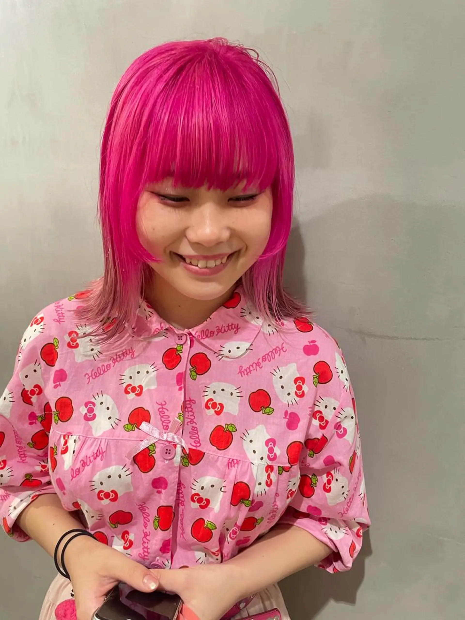 ミディアム カラー ヘアカラー トリートメント 優 作のヘアスタイル