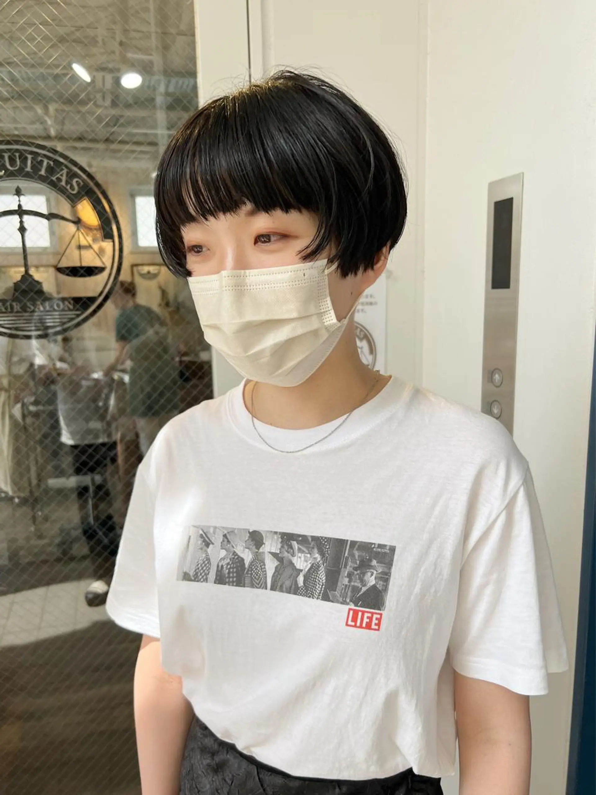 ショート ショートボブ ボブ 髪質改善 韓国風ヘア レイヤーカット カット トリートメント a moment(モーメント)所属・蔵前 デザインカット KOBAYASHIのヘアスタイル