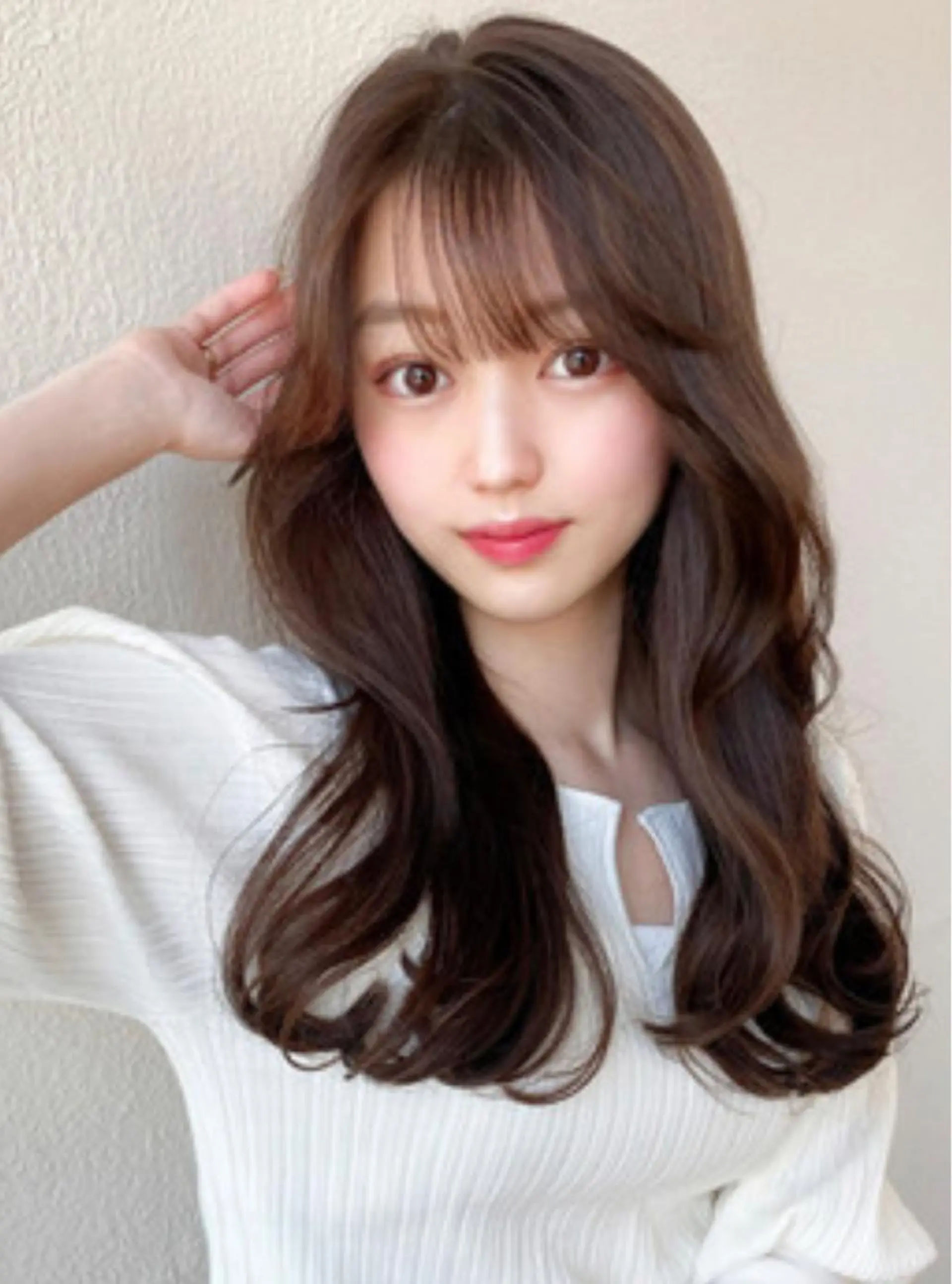 ロング カット ヘアカラー トリートメント 【愛され小顔カット】 YOSHIKIヘアのヘアスタイル