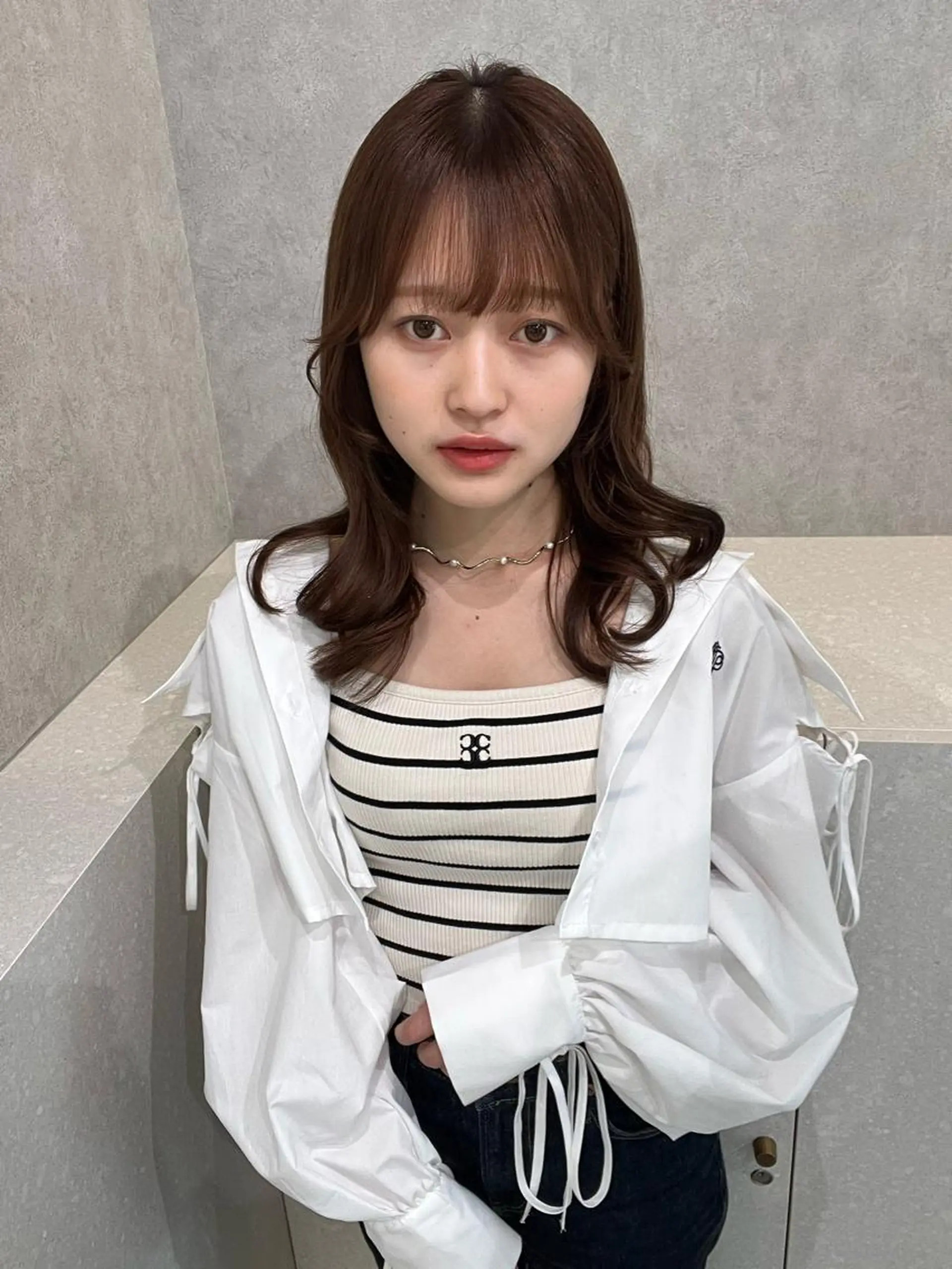 ミディアム 顔周り🇰🇷韓国 レイヤー/いづみ💞のヘアスタイル