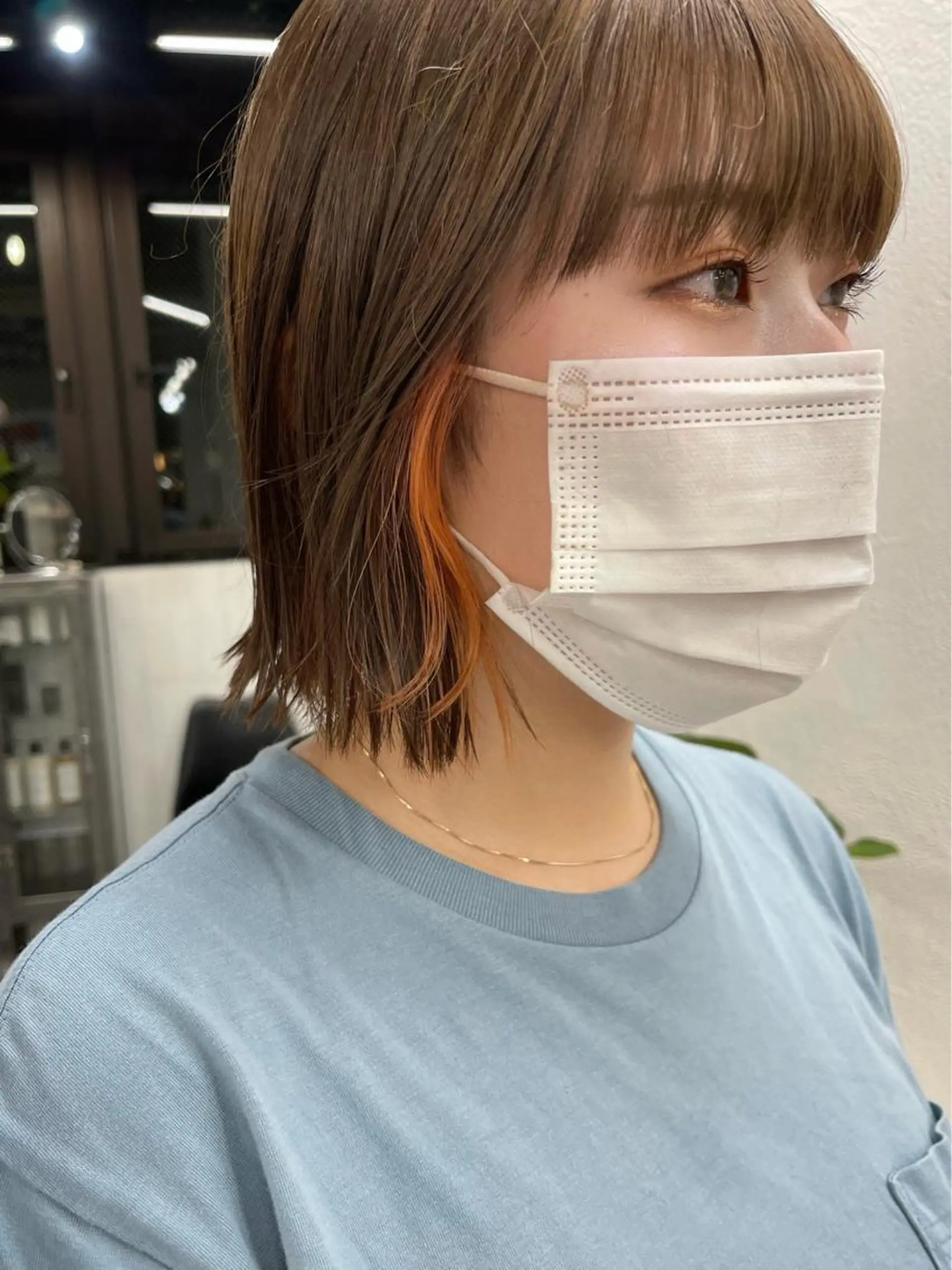 カラー ブリーチ オレンジ ブリーチダブルカラー 【koide】のヘアスタイル