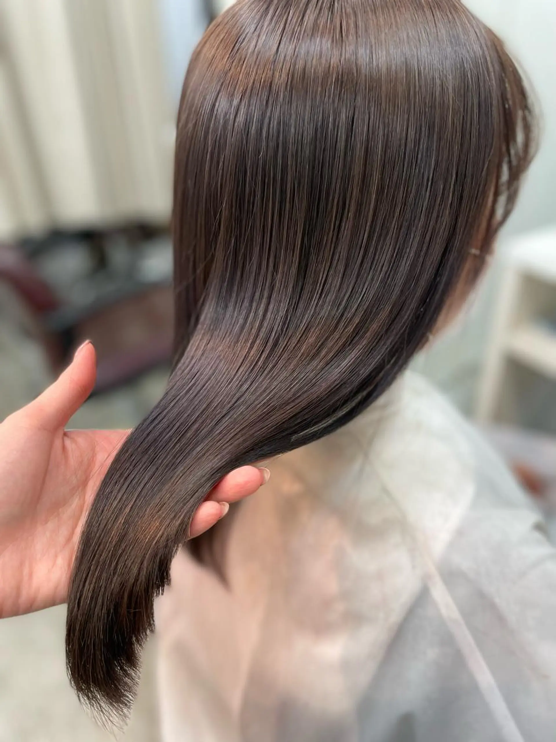 ロング カラー トリートメント 韓国ヘア🤍髪質改善 🇰🇷AKANEのヘアスタイル