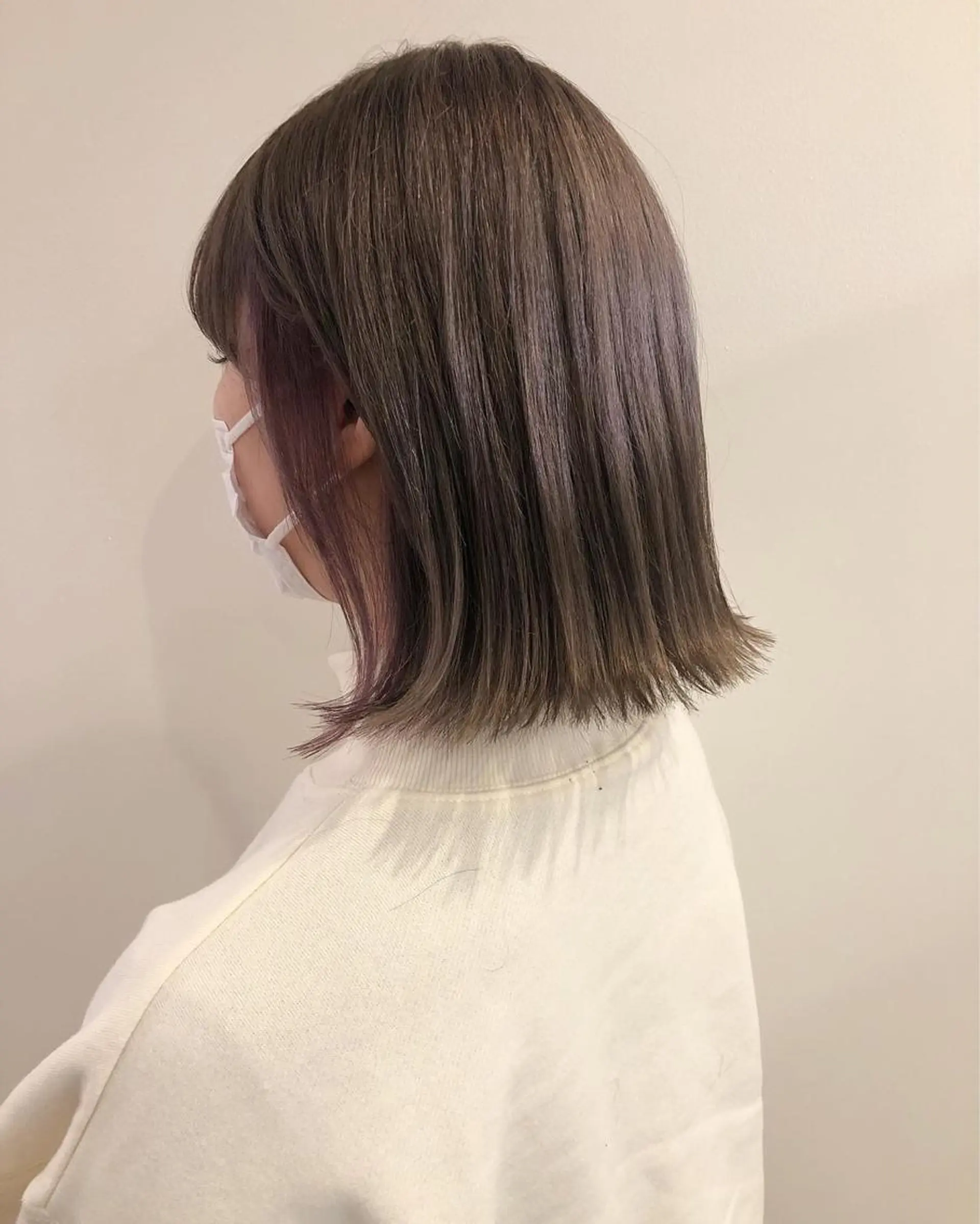 ミディアム カラー ラベンダーカラー お顔まわりカット/ 暖色カラー🍑Amiのその他イメージ