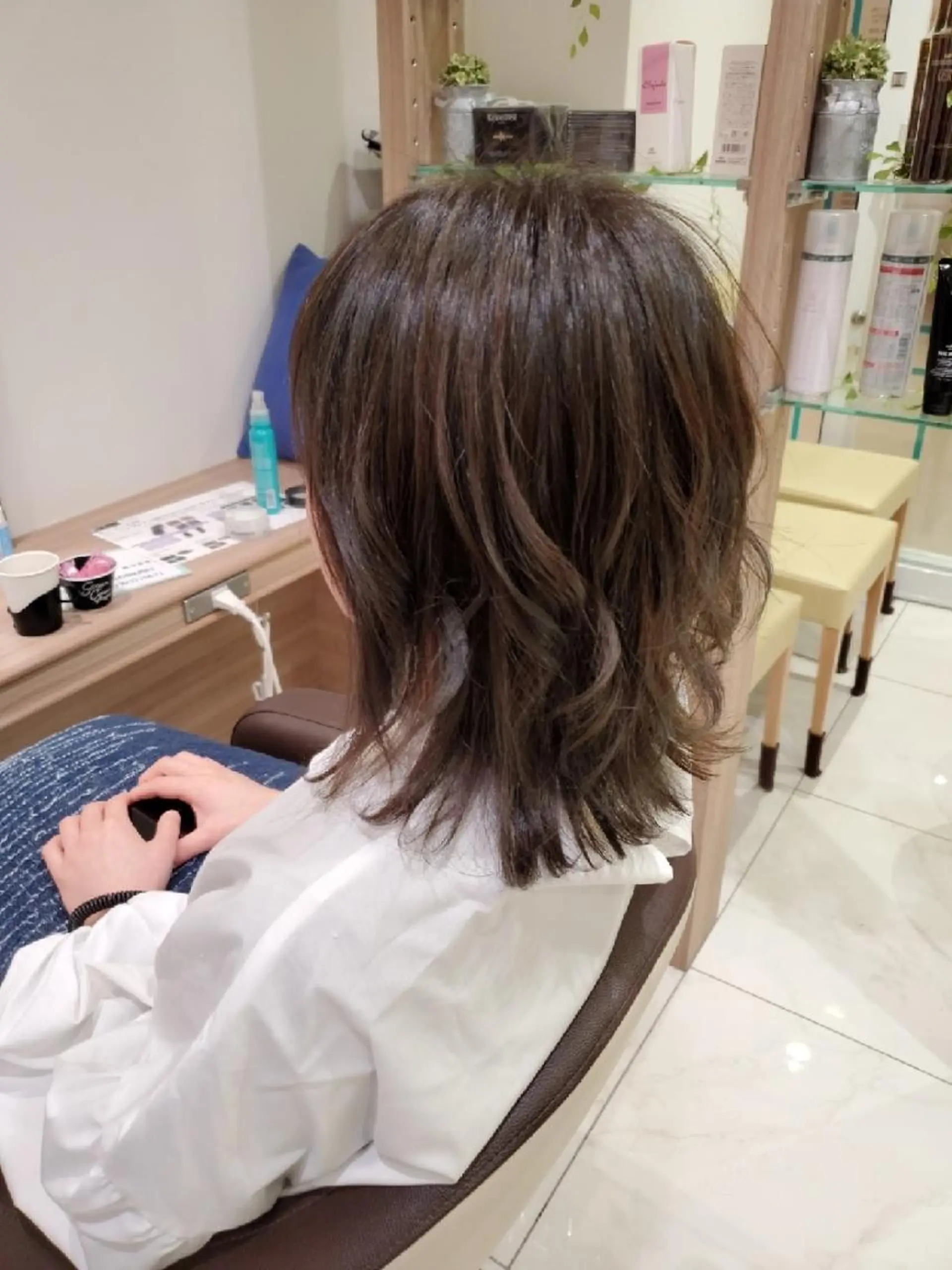 ミディアム カラー アッシュ イルミナカラー 中村 和貴のヘアスタイル