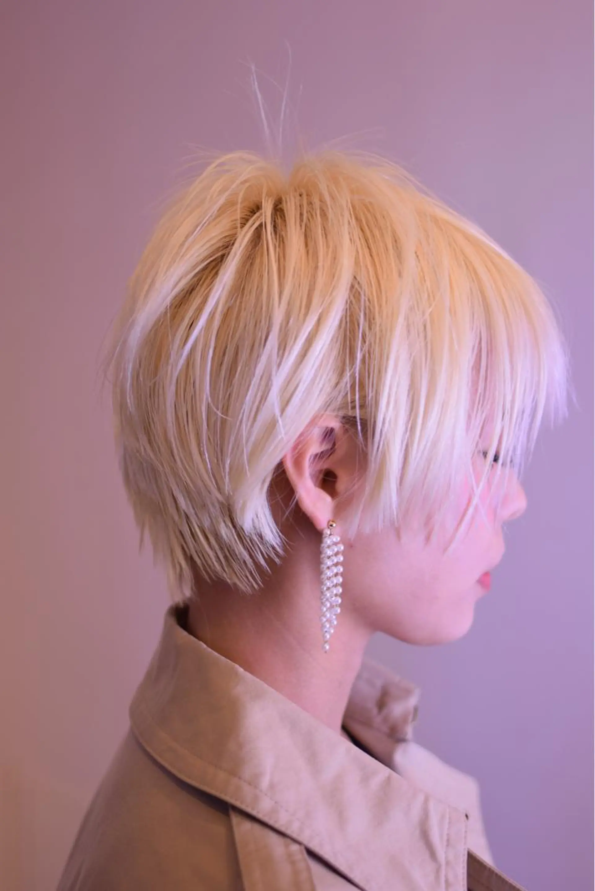 ショート カラー ケアブリーチ白髪染め TAKUMIのヘアスタイル