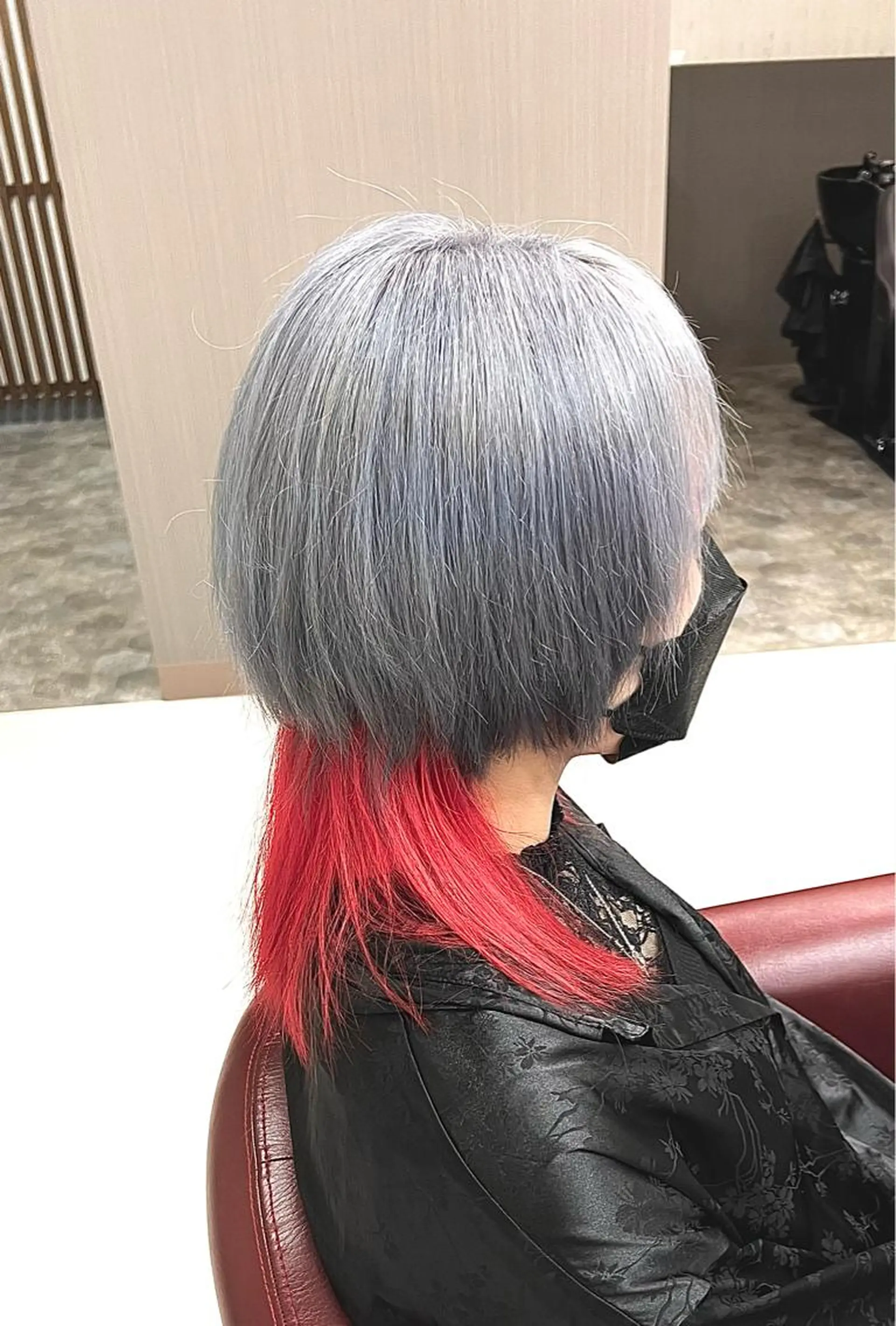 ミディアム カラー インナーカラー ウルフカット KEN 🌟のヘアスタイル