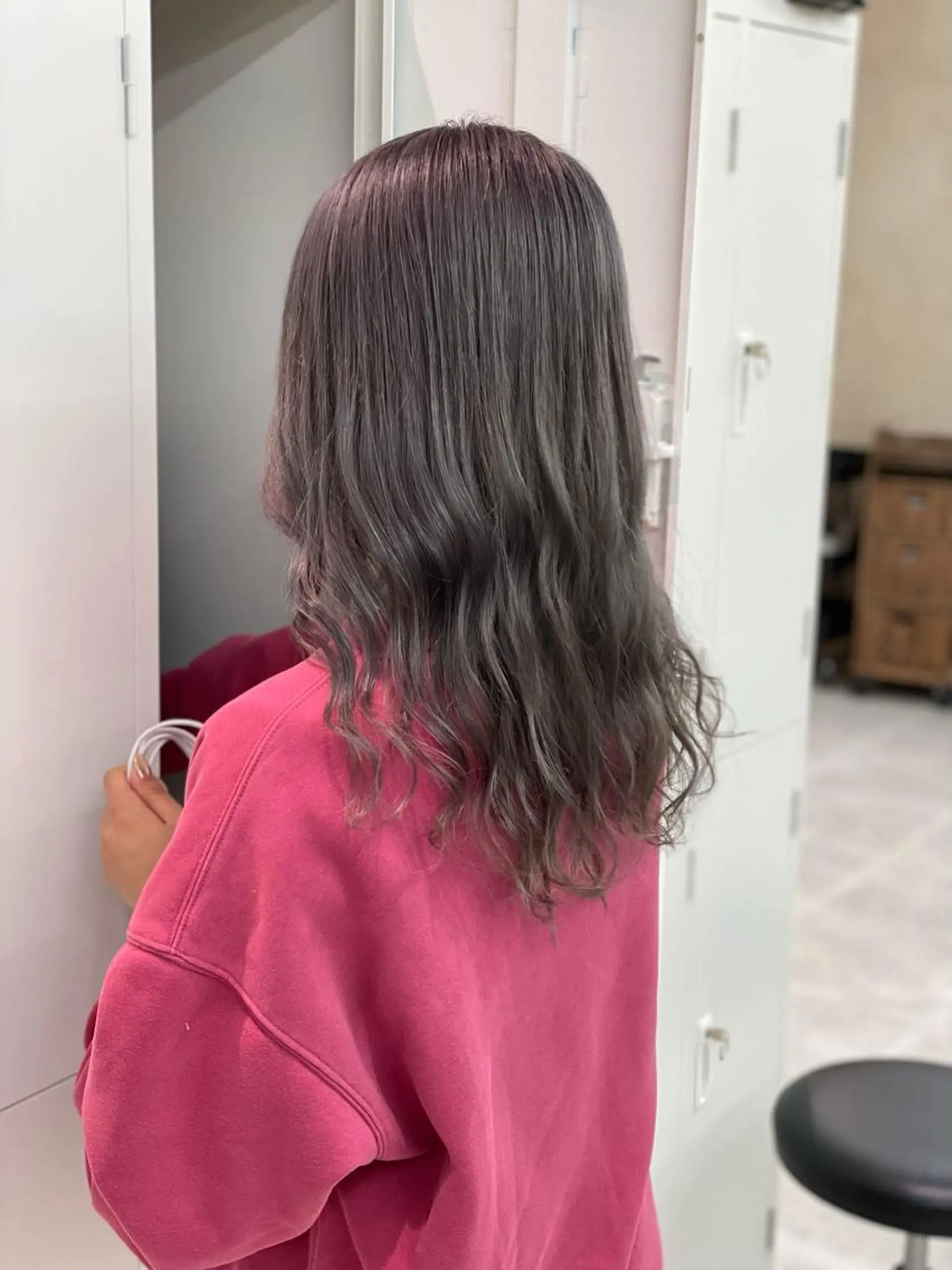 セミロング カラー ショーヤ/ブリーチ /バレイヤージュのヘアスタイル