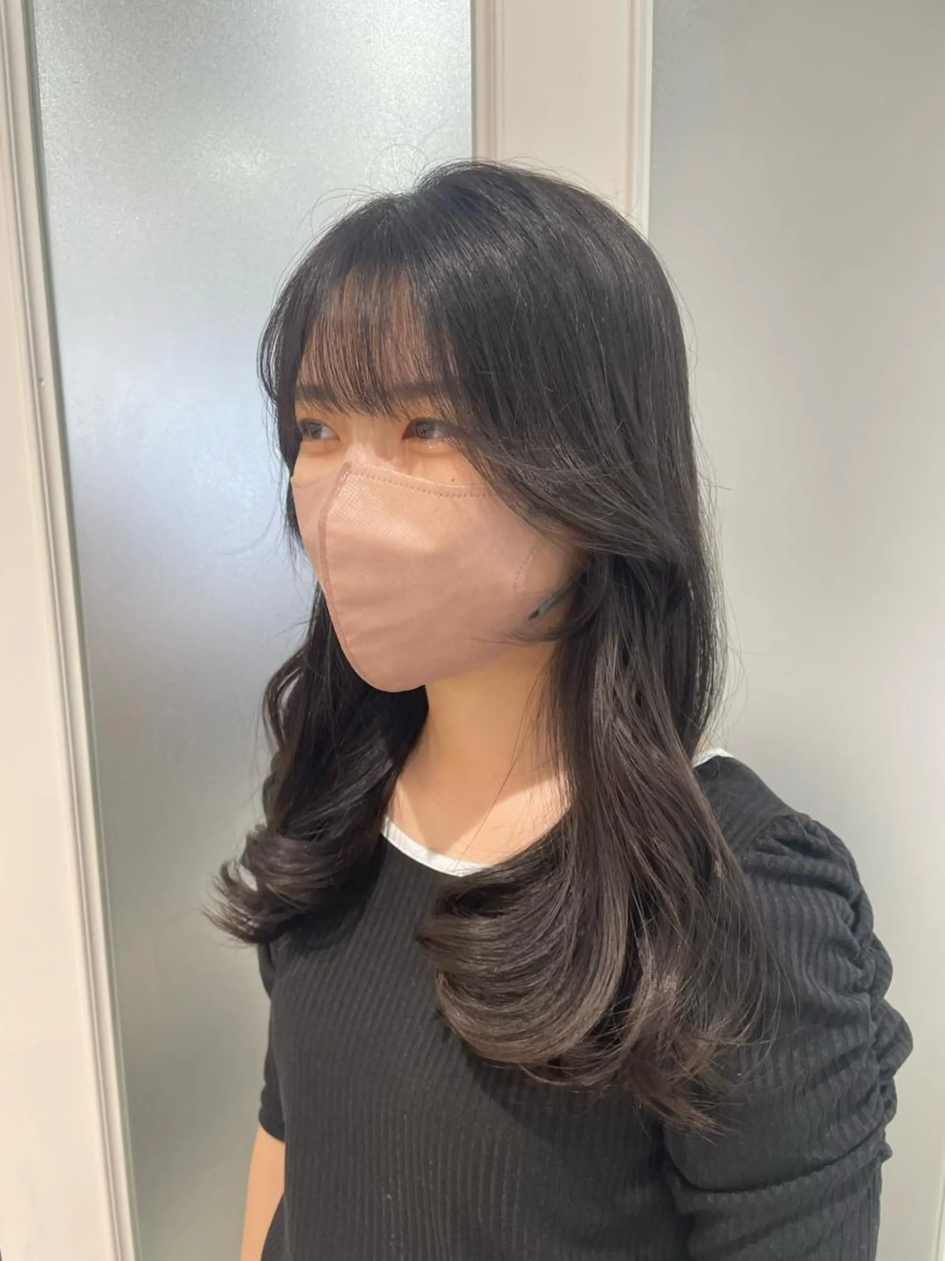 ミディアム カット ヘアカラー 最新韓国本場ヘア 🇰🇷榎本明日香のヘアスタイル
