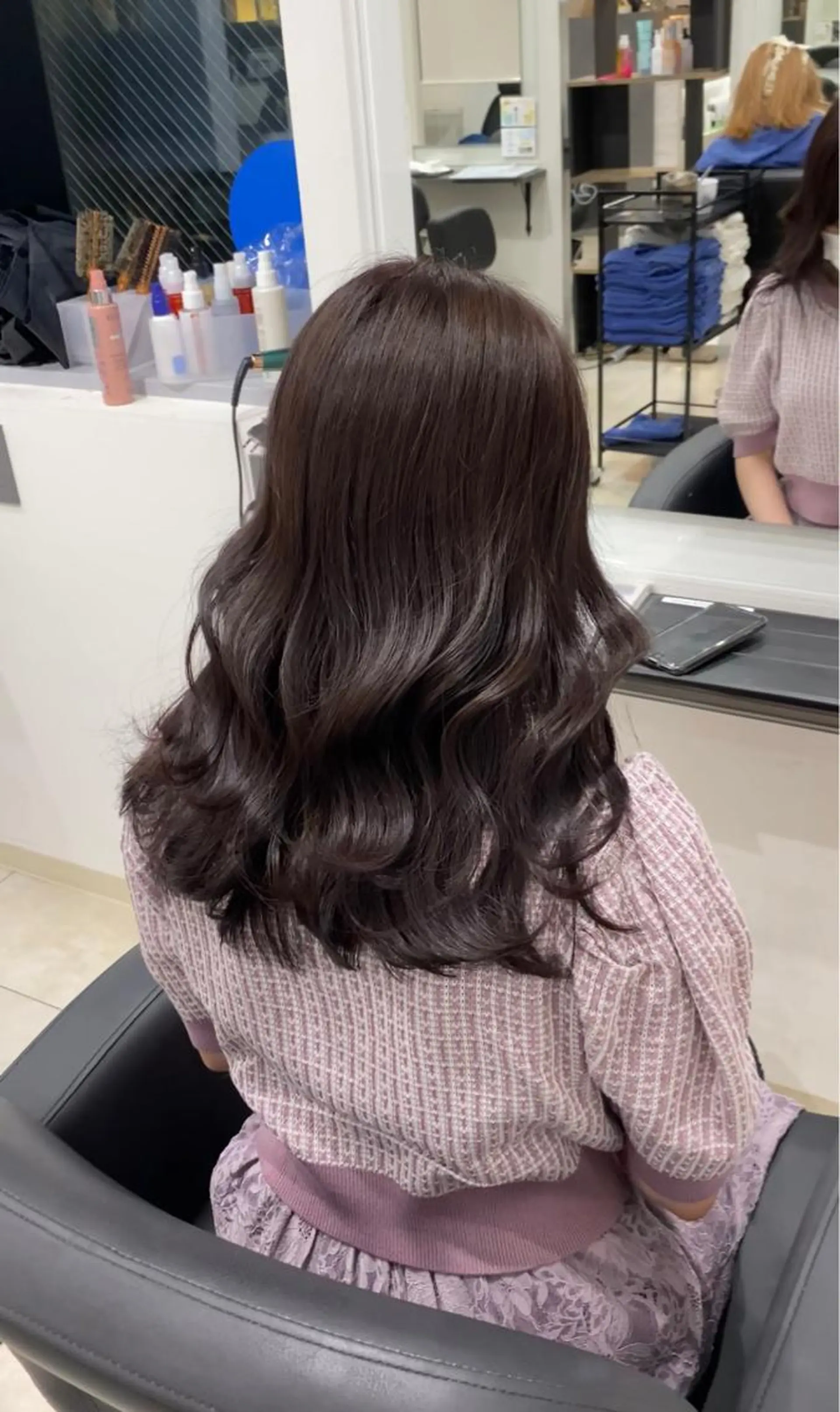 セミロング カットモデル/ 透明感ヘア/成瀬裕介のヘアスタイル