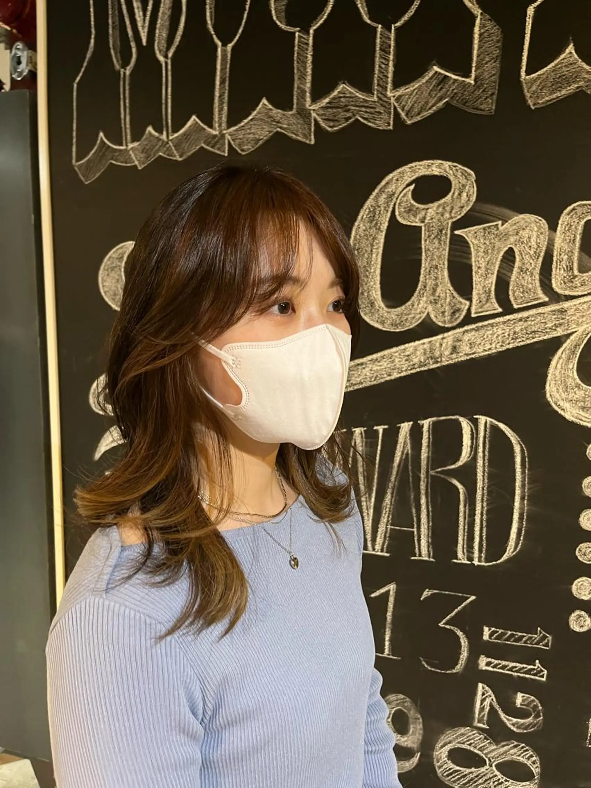カラー ブリーチ イヤリングカラー ブリーチなしカラー 学生 ヘアカラー トリートメント times salon 栄所属・韓国ヘアスタイリスト Harukaのヘアスタイル