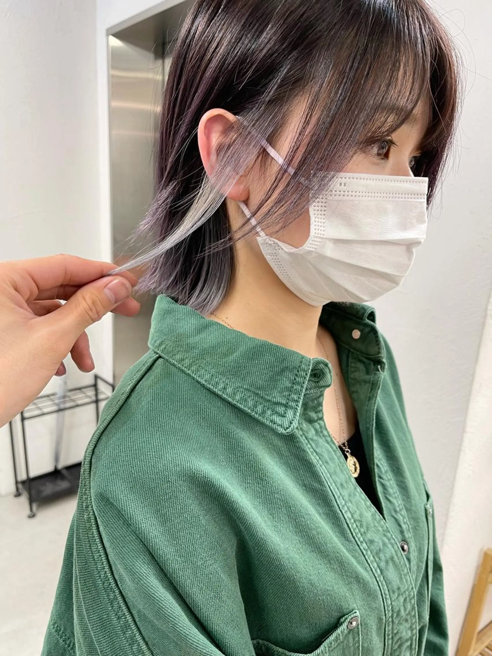 ショート カラー シルバー ブリーチダブルカラー 【koide】のヘアスタイル