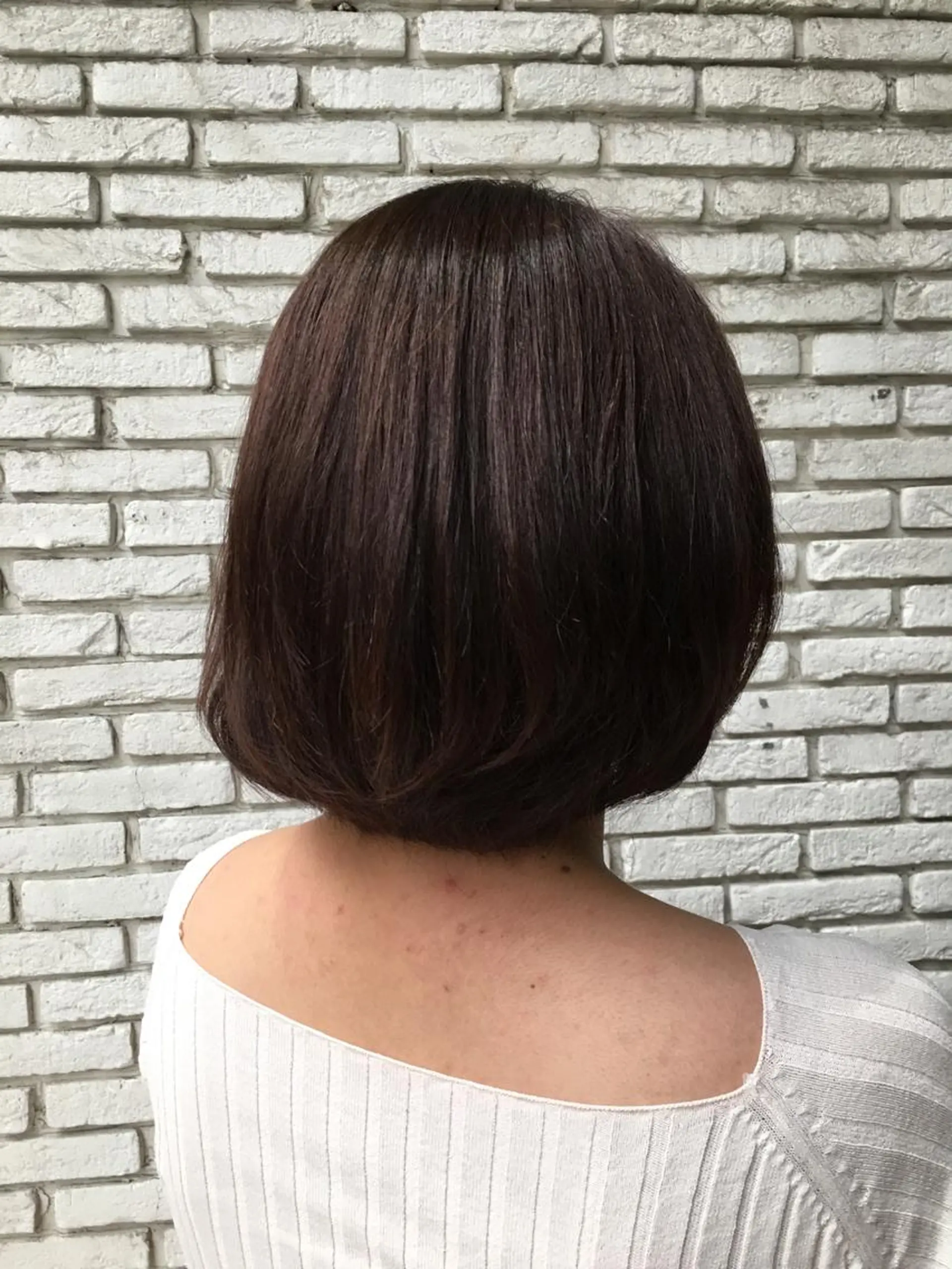 ミディアム カラー ブラウンカラー トリートメント Lapel green所属・Lapelgreen 森町 / AOIのヘアスタイル